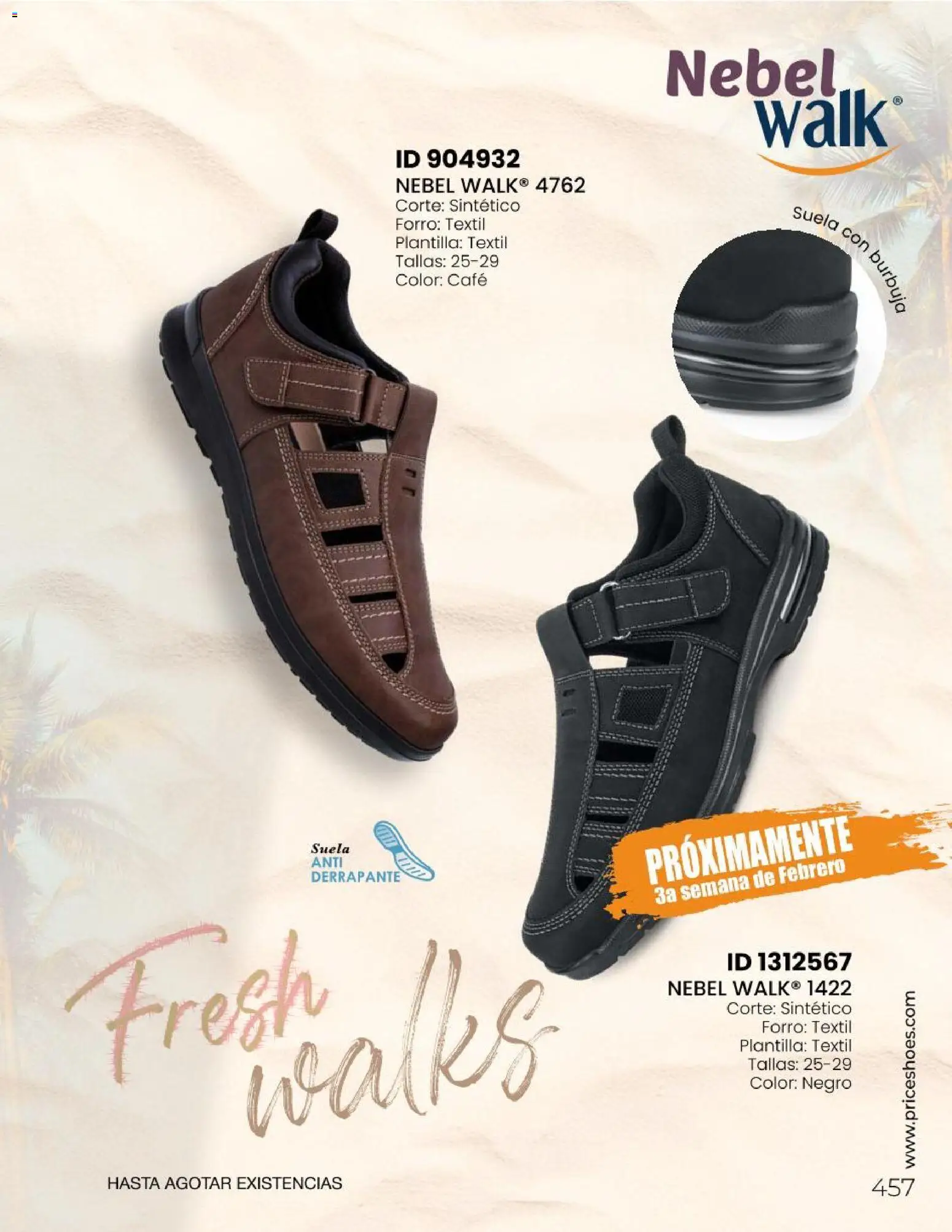 Nuevas ofertas de Price Shoes válidas en toda la República Mexicana desde el 31.01.2026. ¡Encuentra las mejores ofertas en Price Shoes Catálogo Sandalias ! | Página: 457 | Productos: Café