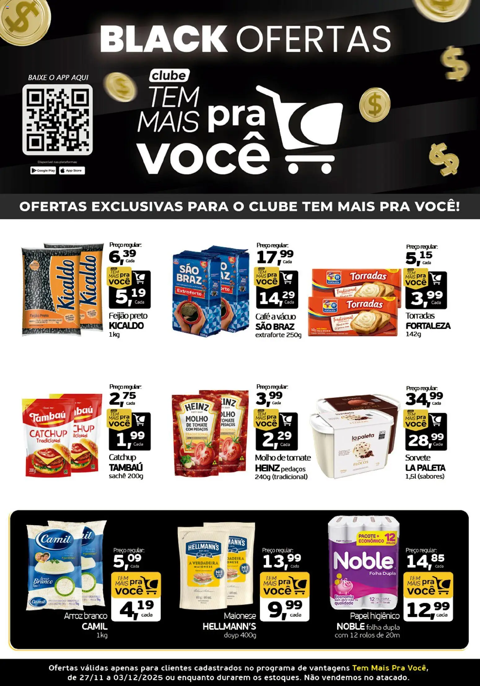 Cometa Supermercados Folheto - válido de 27.11.2025 | Página: 1 | Produtos: Molho de tomate, Café, Arroz, Maionese