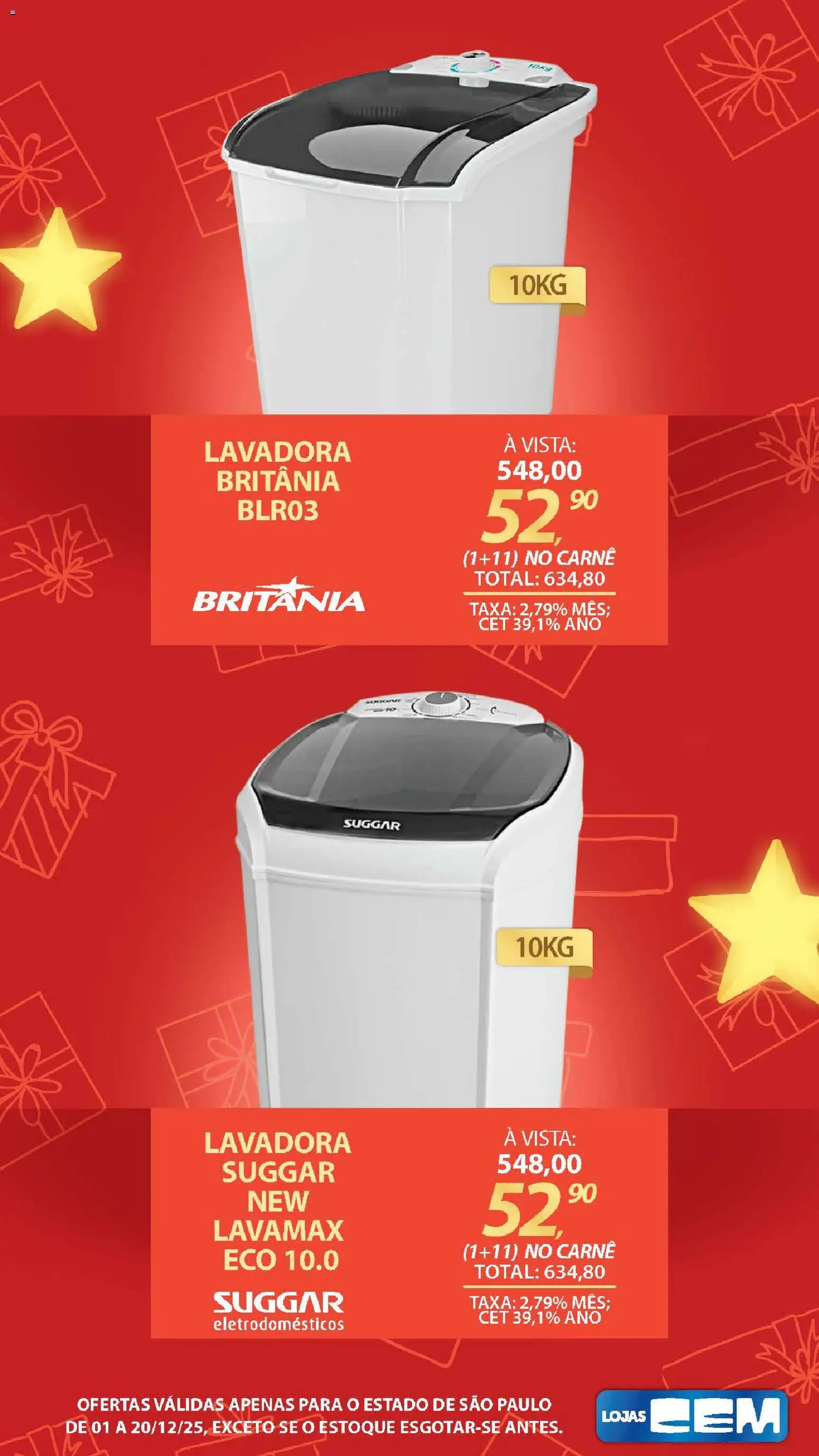 Lojas Cem Folheto - válido de 01.12.2025 | Página: 24 | Produtos: Carne, Eletrodomésticos