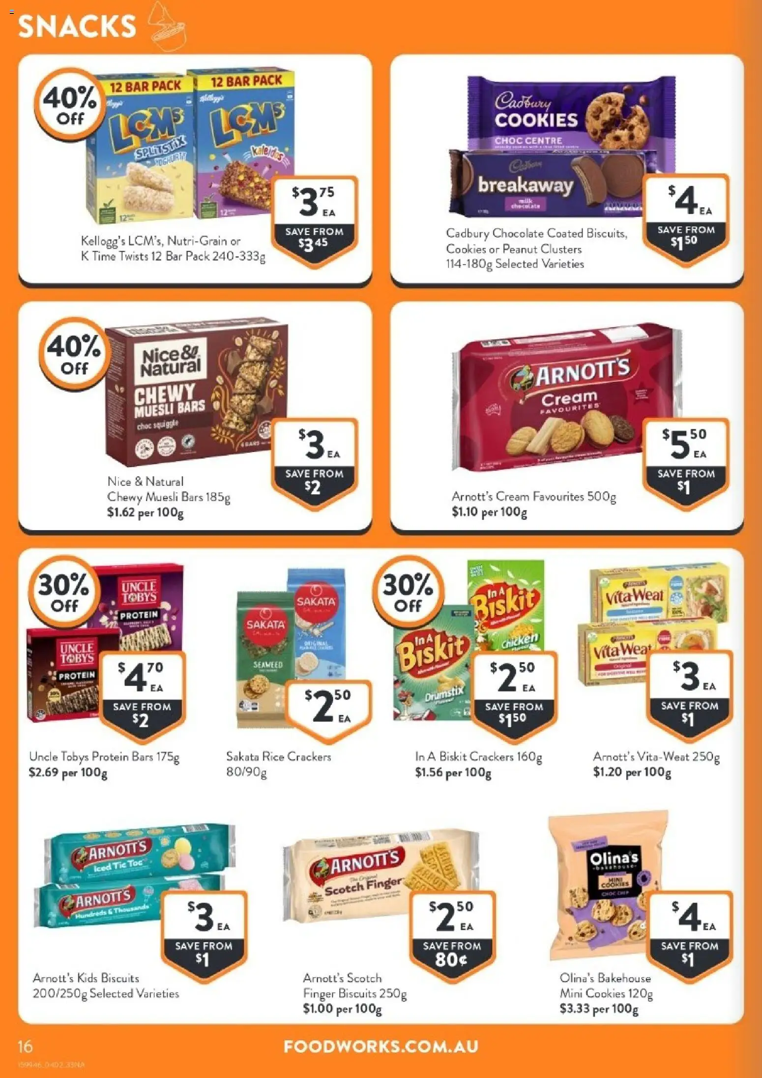Foodworks catalogue - valid from 04.02.2026 | Page: 16 | Products: Milk, Chocolate, Biscuits, Scotch