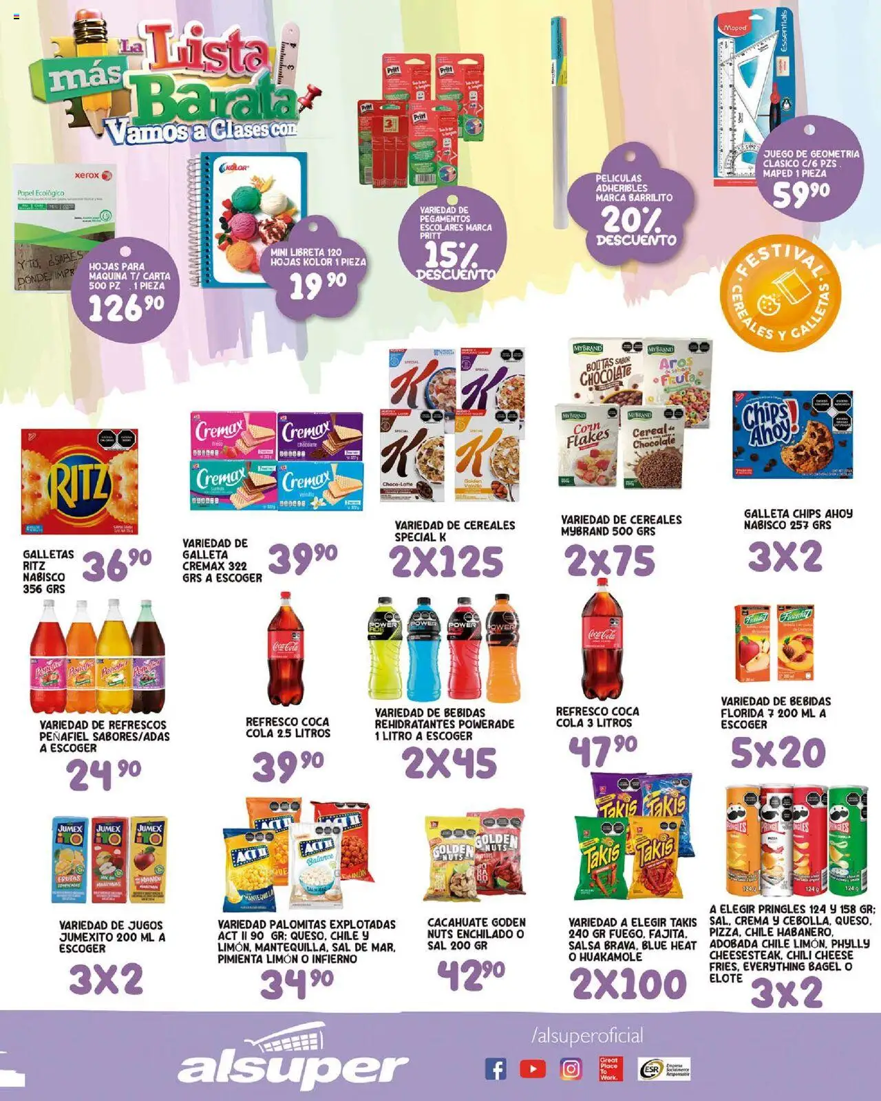 Nuevas ofertas de Alsuper válidas en toda la República Mexicana desde el 19.08.2025. ¡Encuentra las mejores ofertas en Alsuper - Folleto - Saltillo! | Página: 3 | Productos: Sal, Cacahuate, Mango, Chocolate