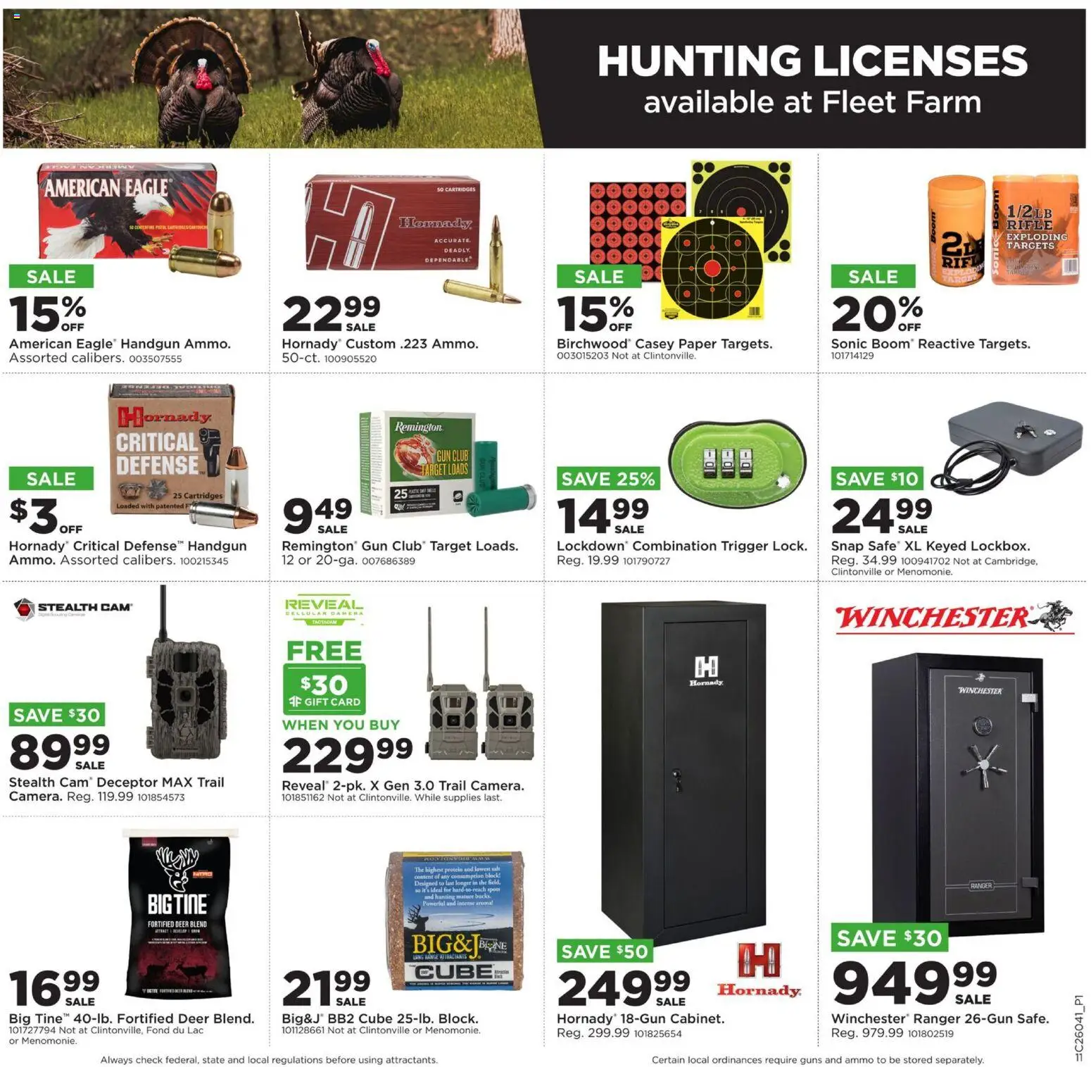 Mills Fleet Farm Weekly Ad - valid from 19.01.2026 | Page: 12 | Products: Salt, Gun, Ammo, Handgun