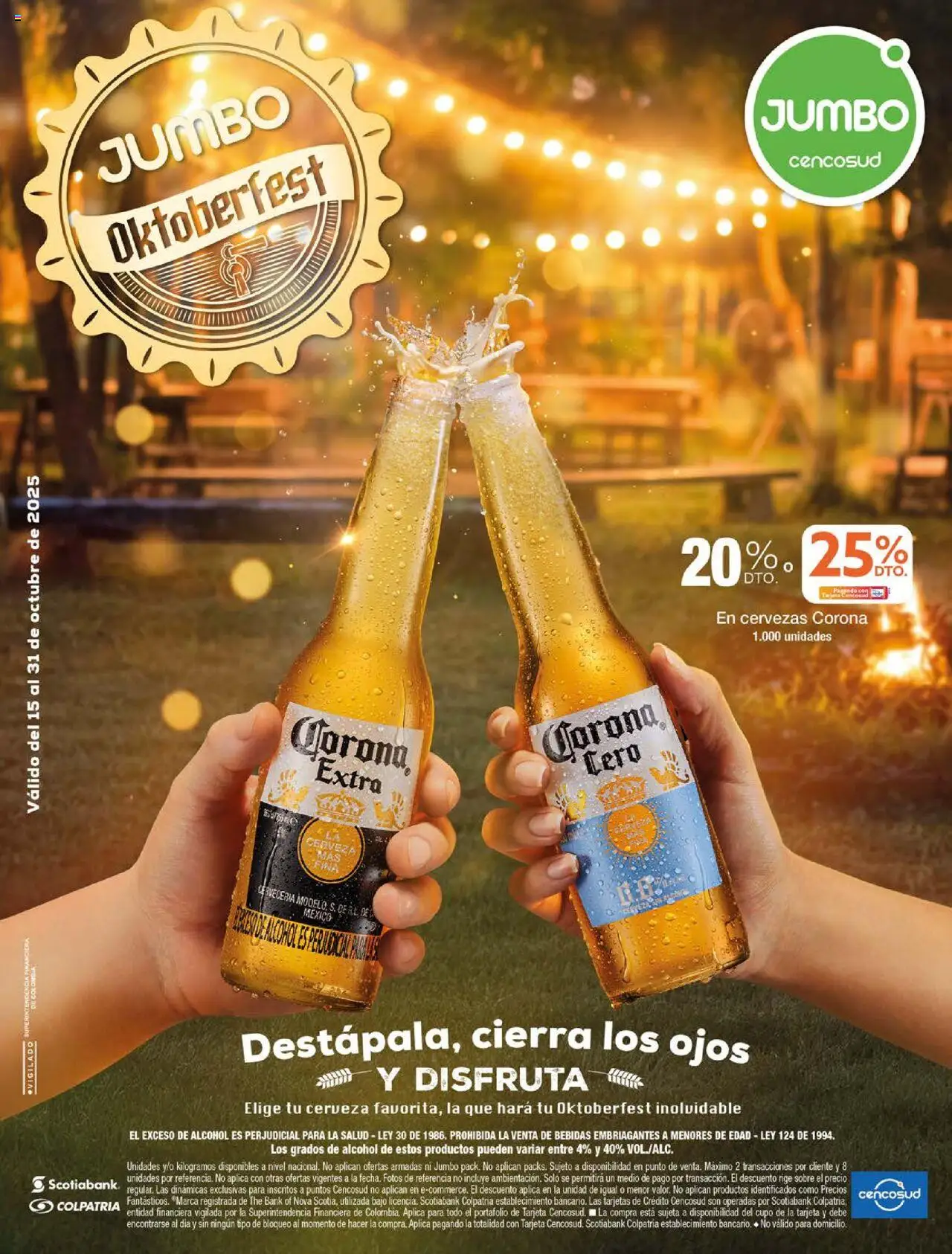 Jumbo revista - valida desde el 15.10.2025 | Página: 1 | Productos: Sobre, Tintura, Cerveza