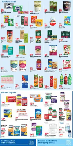 Preview of London Drugs weekly flyer / circulaire from shop London Drugs valid from 06.03.2026 | Page: 4 | Products: Tea, Nuts, Chocolate, Juice