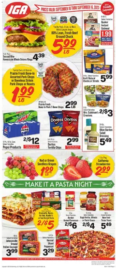 Preview of IGA weekly ads valid from 10.09.2025