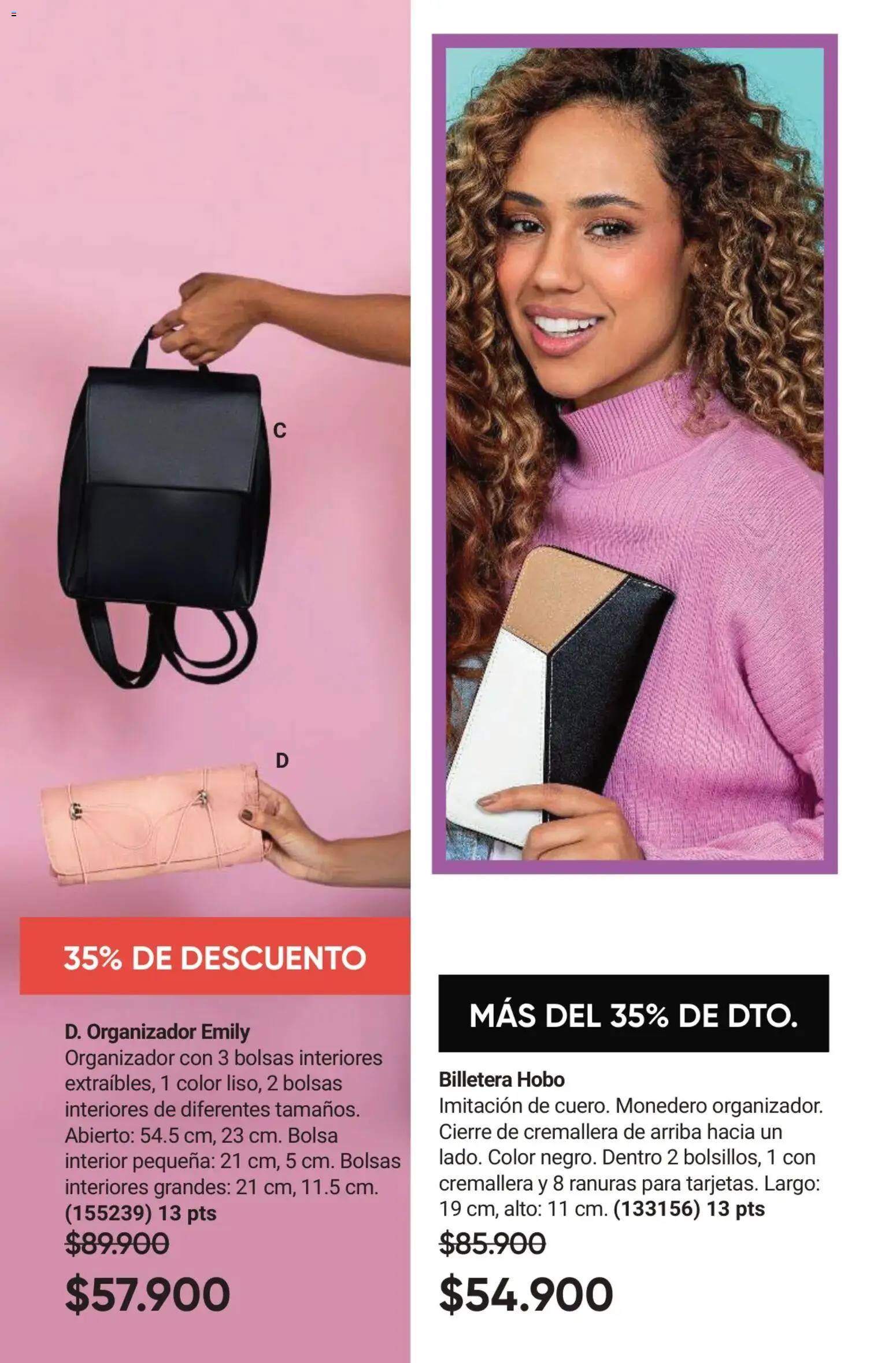 Avon revista - valida desde el 01.02.2026 | Página: 55 | Productos: Billetera, Bolsa, Monedero, Organizador