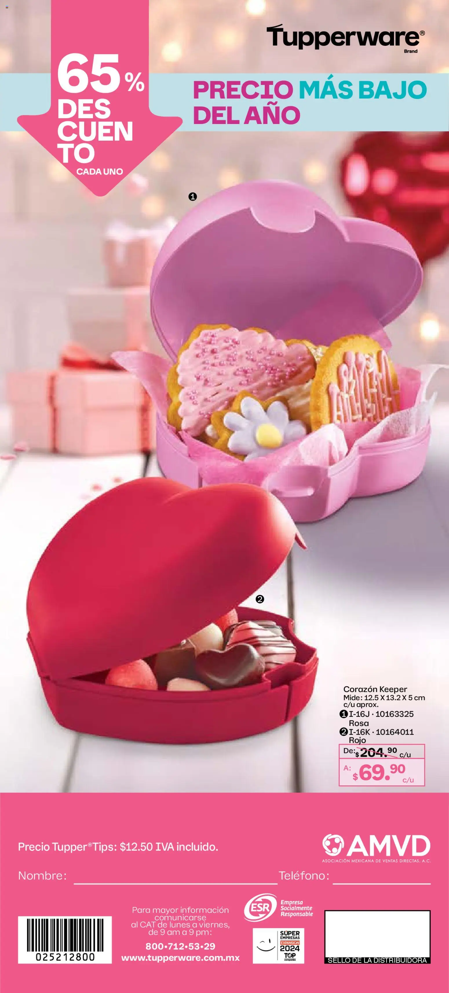 Nuevas ofertas de Tupperware válidas en toda la República Mexicana desde el 29.12.2025. ¡Encuentra las mejores ofertas en Tupperware catálogo! | Página: 58 | Productos: Teléfono