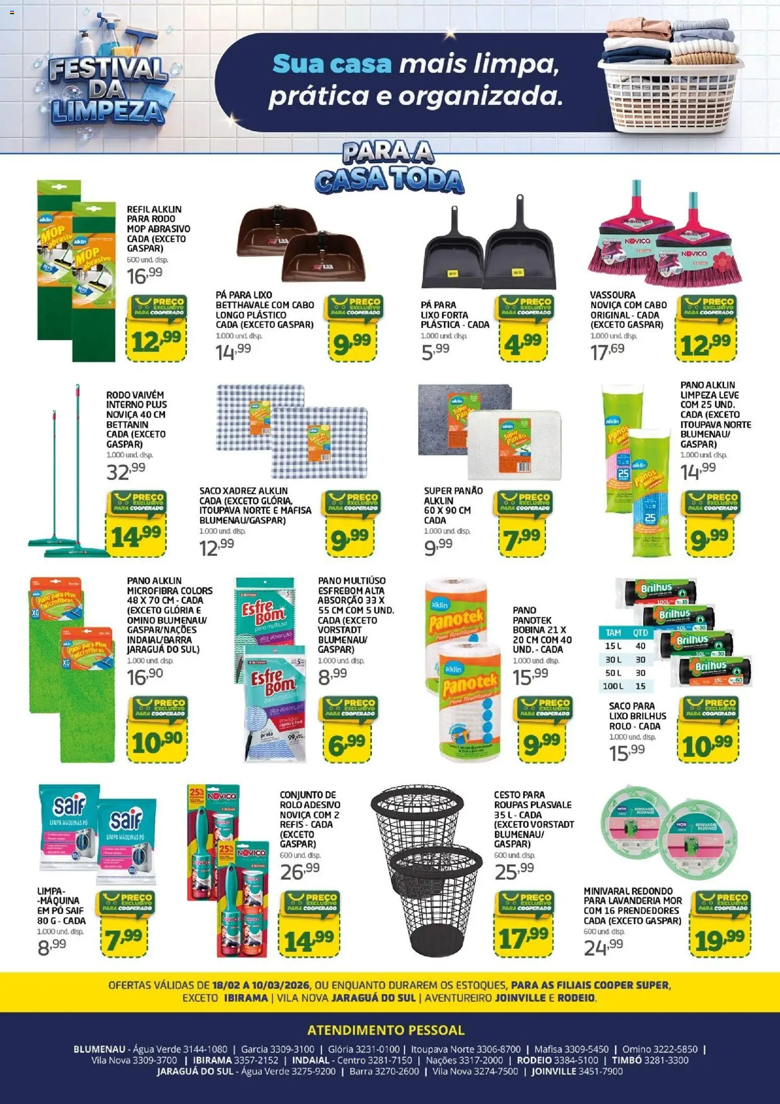 Cooper Folheto - válido de 18.02.2026 | Página: 3 | Produtos: Pó, Piso, Rolo, Roupas