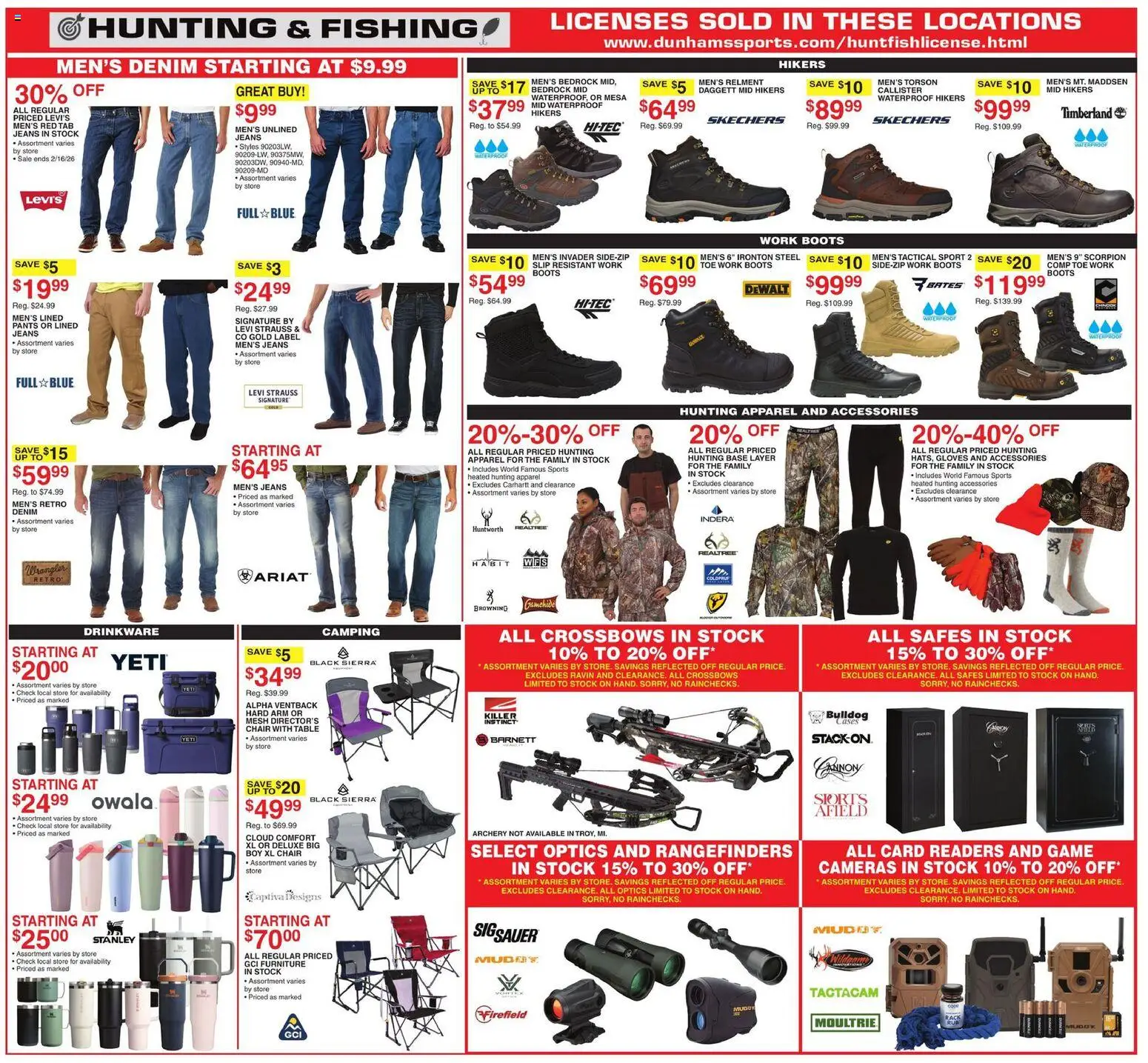 Dunham's Sports Weekly Ad - valid from 14.02.2026 | Page: 4 | Products: Chair, Pants, Gloves, Game