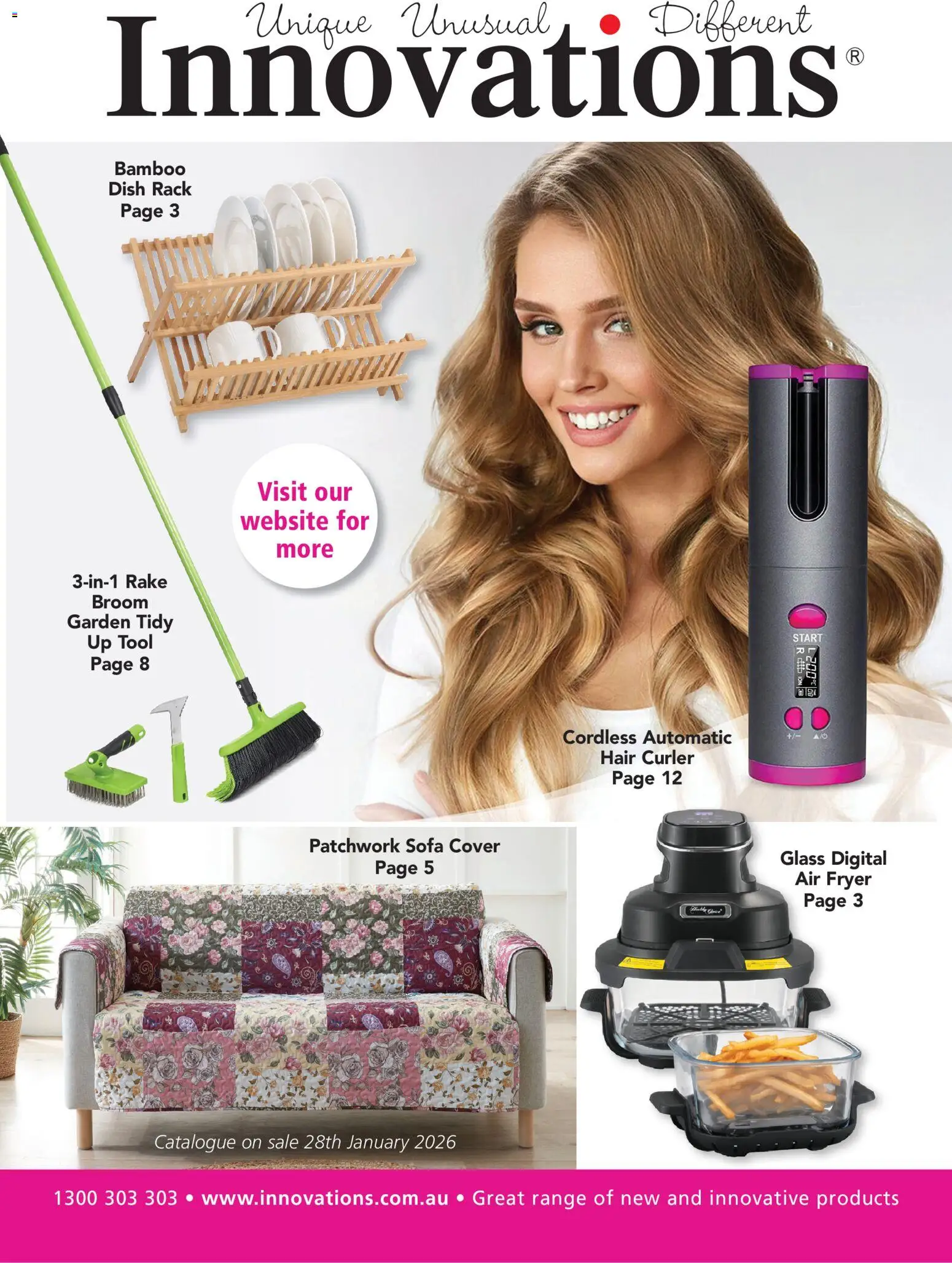 Innovations catalogue - valid from 28.01.2026 | Page: 1 | Products: Sofa, Rake, Digital, Hair curler