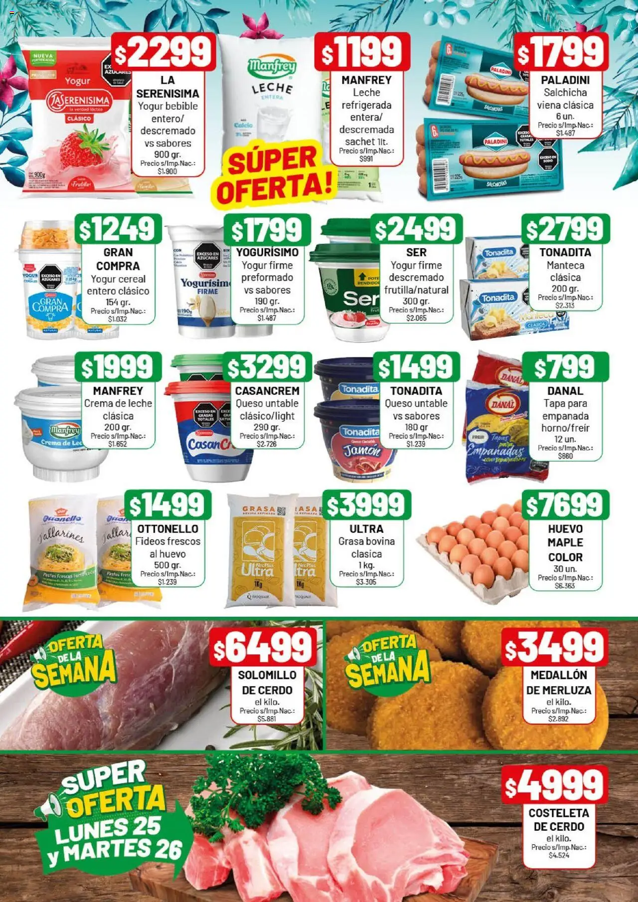 Almacor catálogo │ válido desde el 21.08.2025 | Página: 2 | Productos: Huevo, Queso, Yogur, Cerdo
