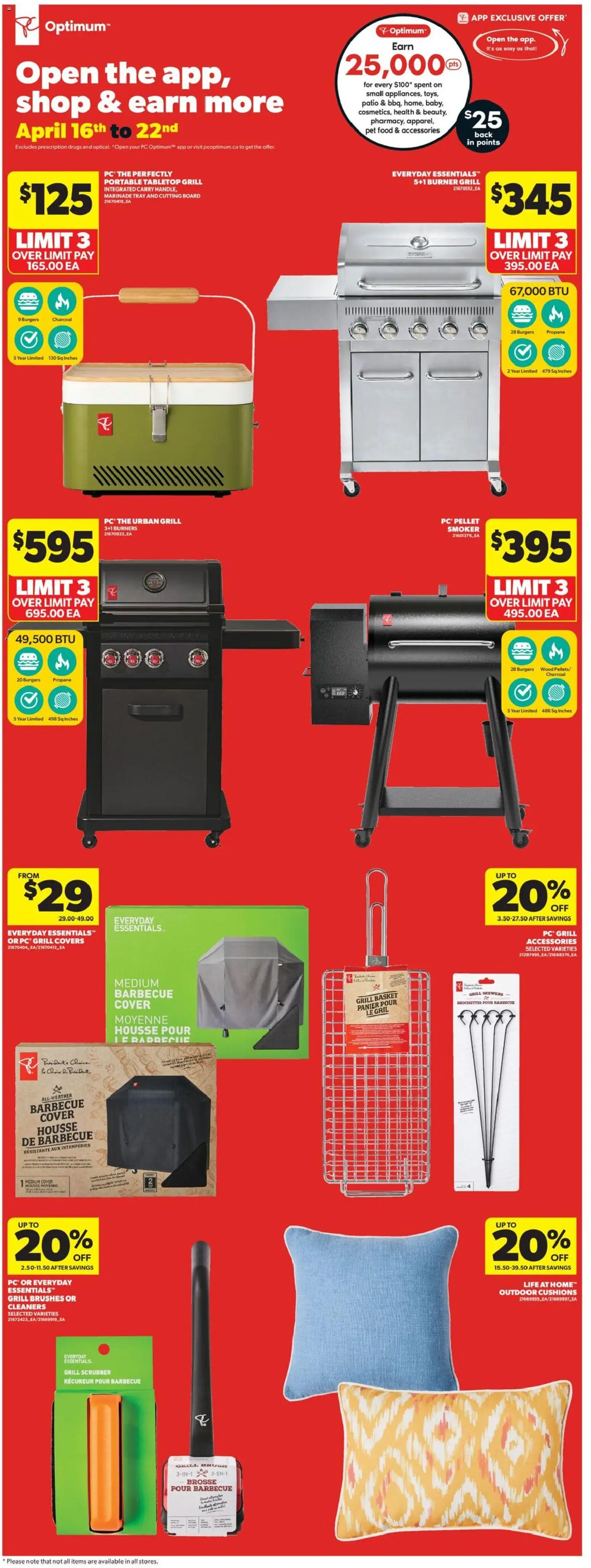 Real Canadian Superstore flyer valid from 16.04.2026 | Page: 30 | Products: PC, Grill, Basket