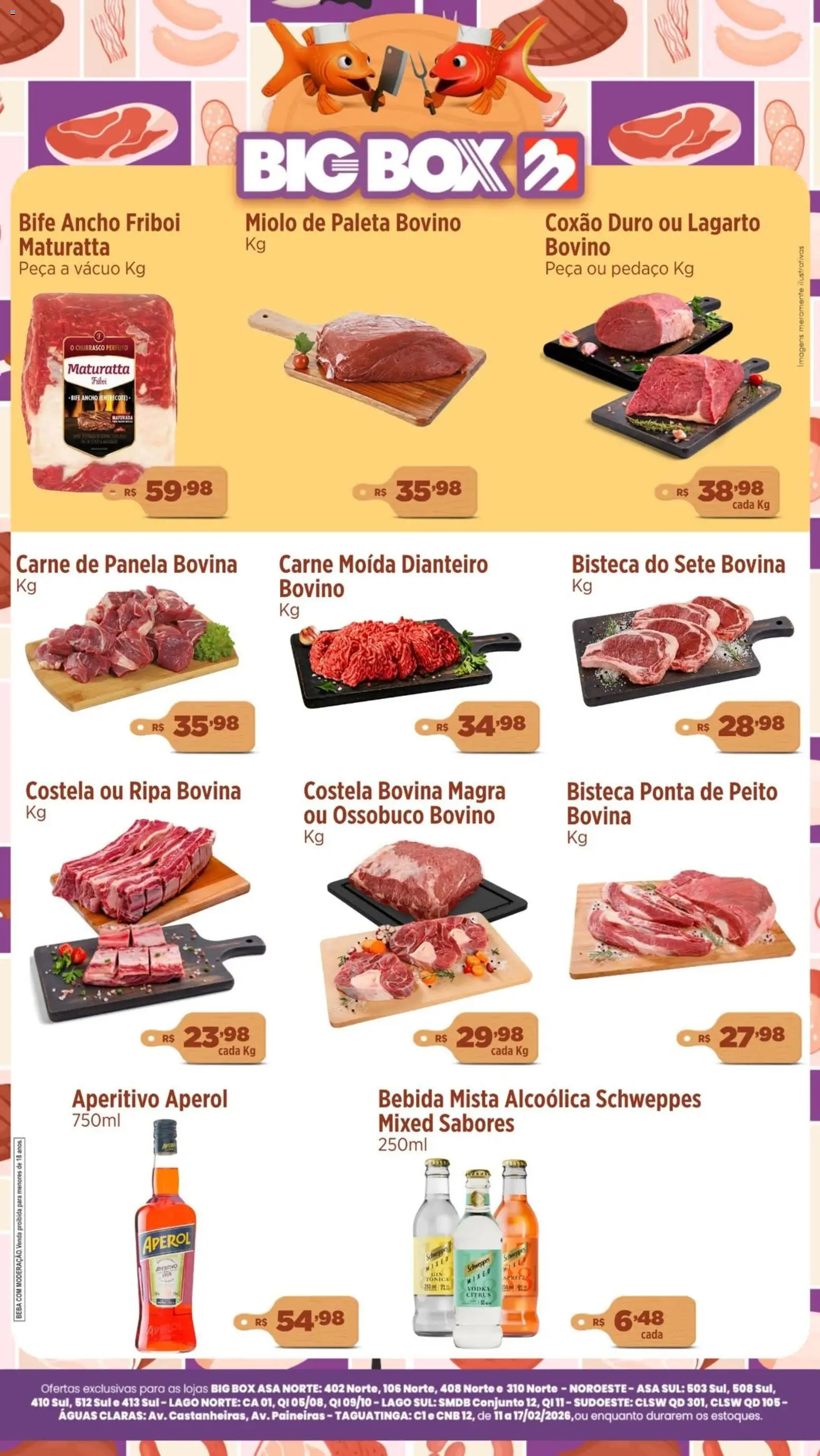 Big Box Folheto - válido de 11.02.2026 | Página: 3 | Produtos: Panela, Carne, Vodka, Carne moída
