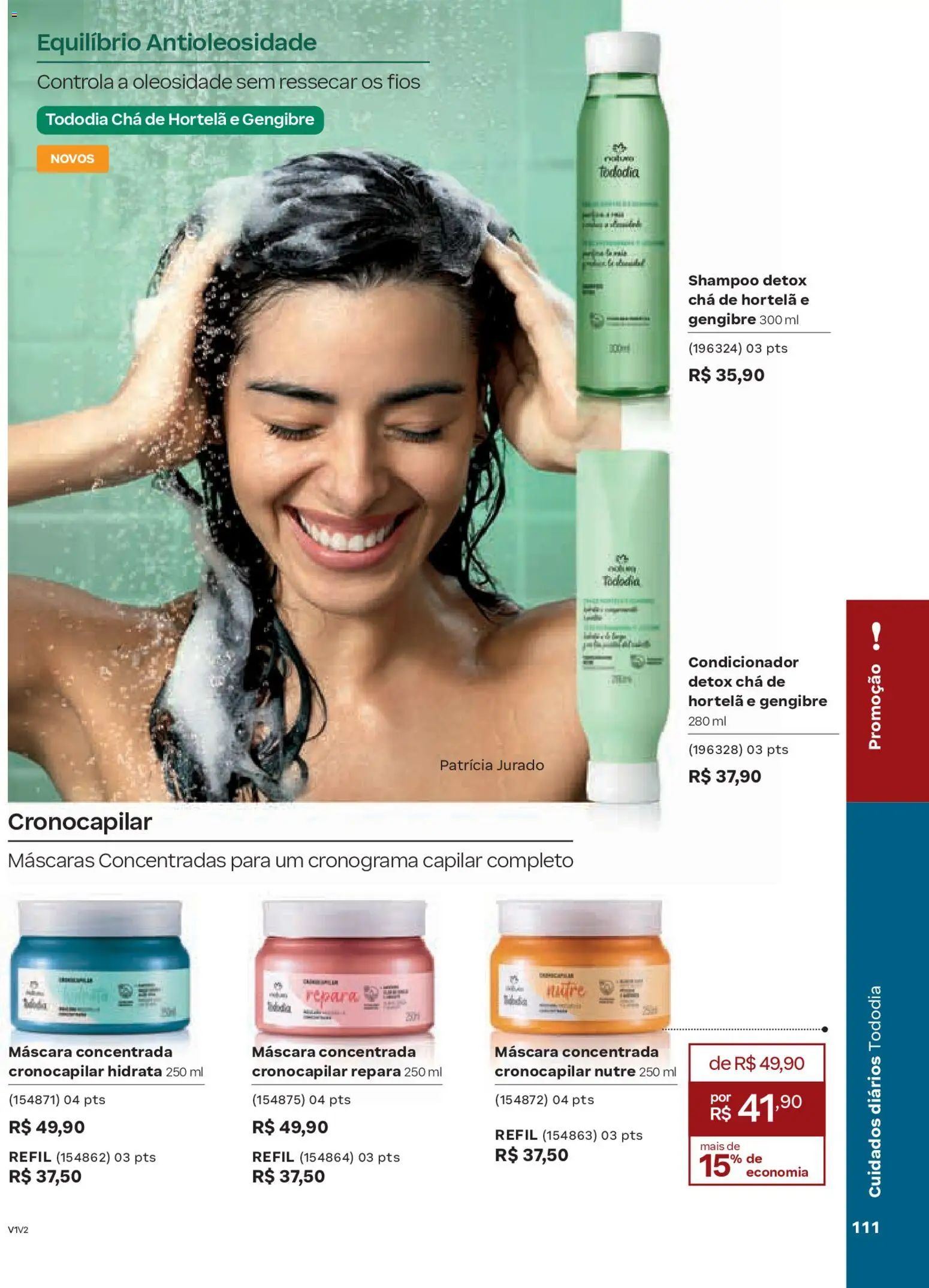 Natura Folheto - válido de 19.02.2026 | Página: 111 | Produtos: Gengibre, Hortelã, Condicionador, Chá