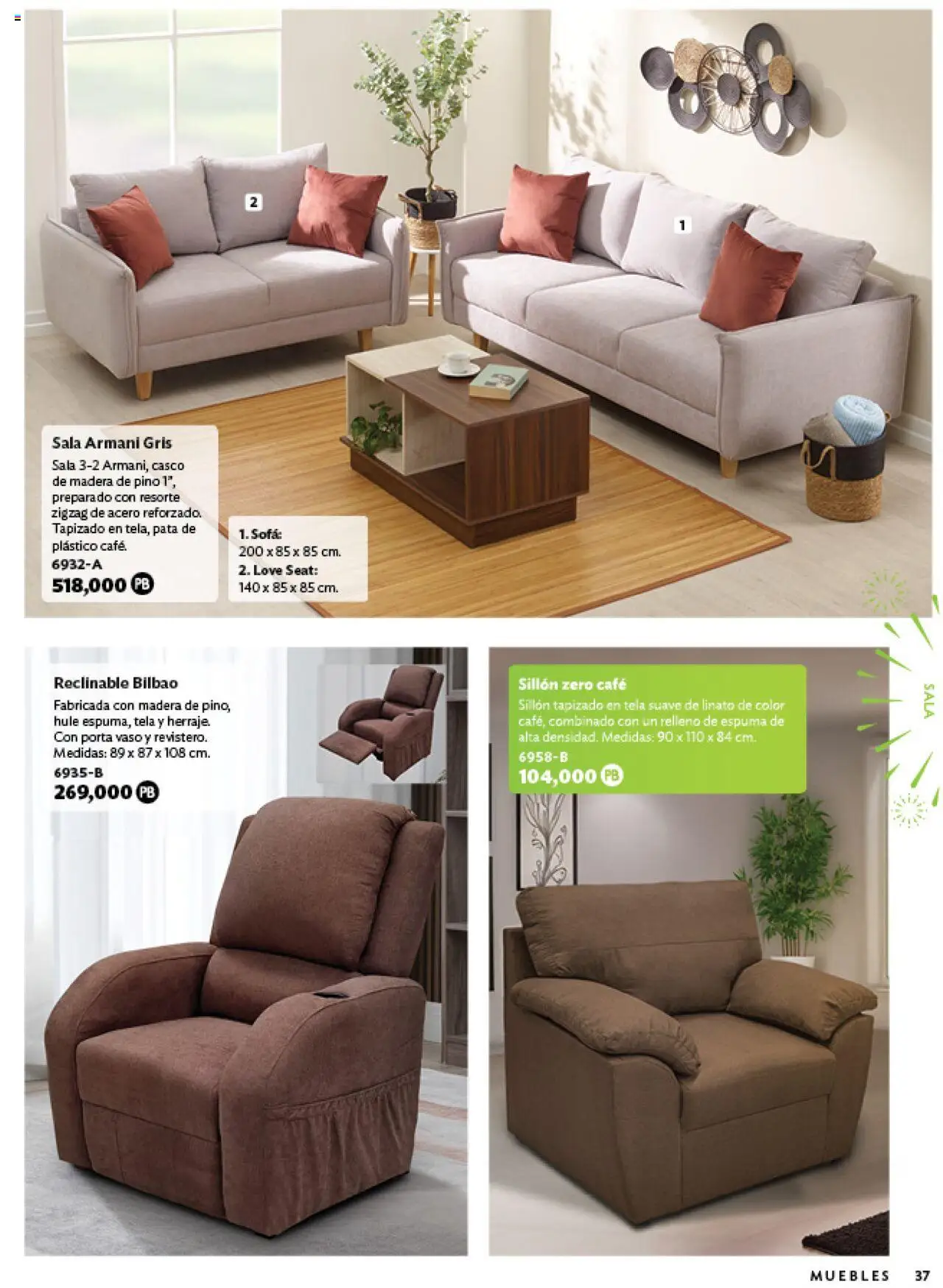Nuevas ofertas de Betterware válidas en toda la República Mexicana desde el 03.06.2025. ¡Encuentra las mejores ofertas en Betterware catálogo Oportunidades! | Página: 61 | Productos: Sofá, Sillón, Café, Espuma