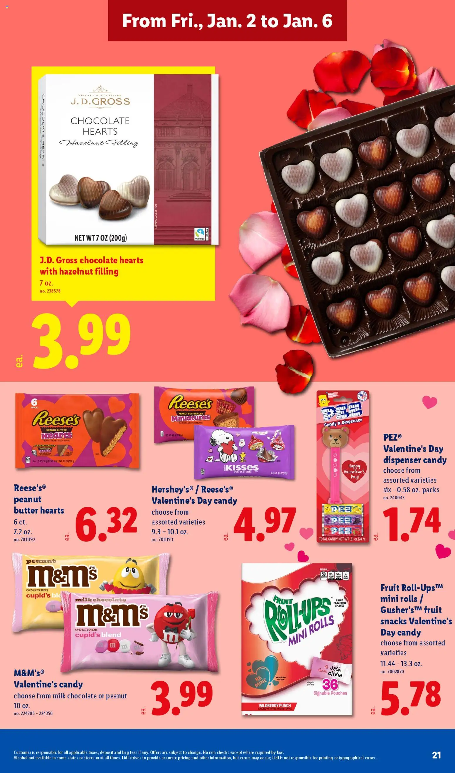 Lidl Weekly Ad - valid from 02.01.2026 | Page: 21 | Products: Milk, Butter, Chocolate, Bag