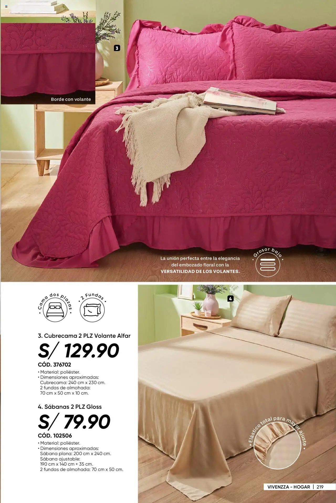 Catálogo Azzorti válido desde 18.08.2025 | Página: 223 | Productos: Cama, Almohada