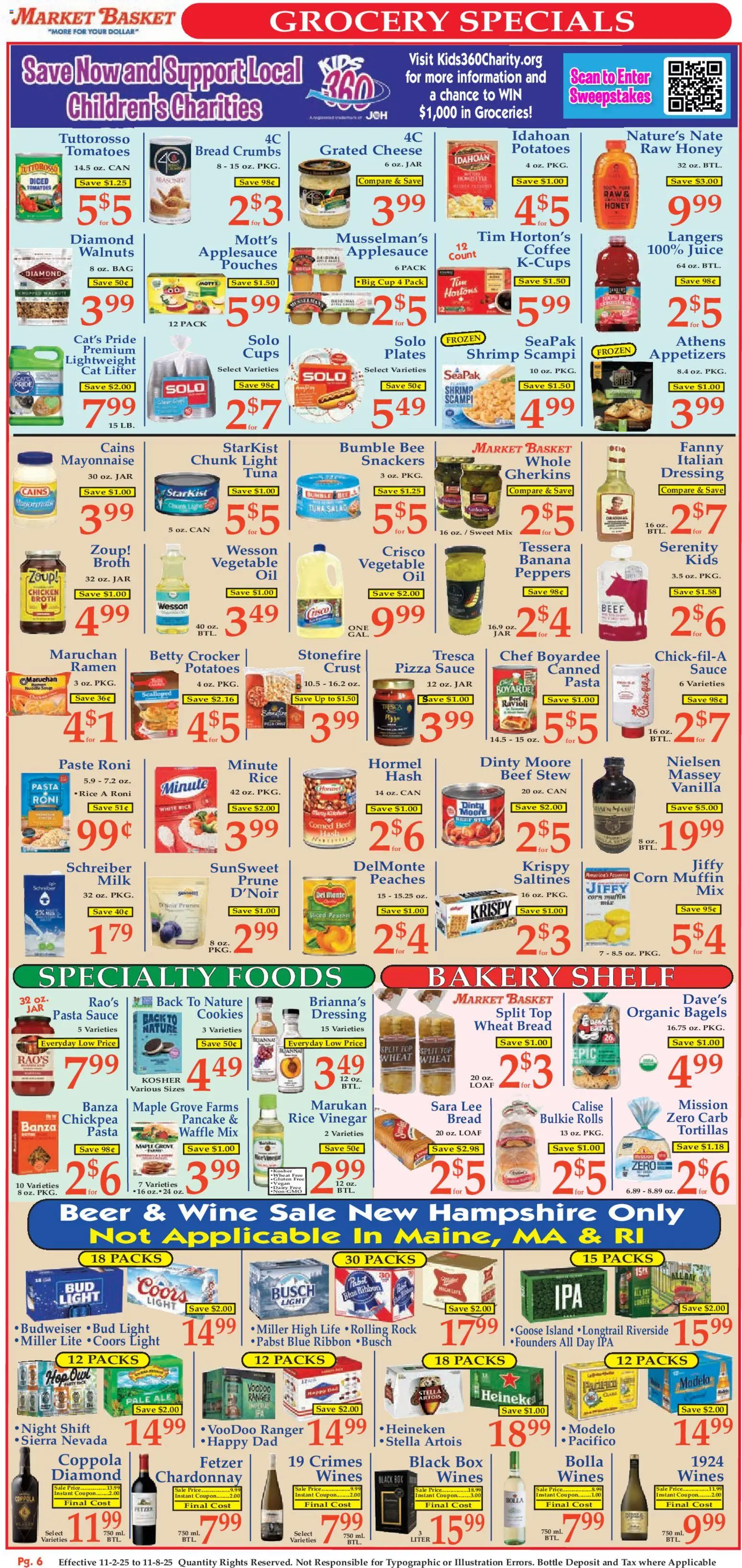 Market Basket Ad - valid from 02.11.2025 | Page: 6 | Products: Shelf, Basket, Coffee, Mayonnaise