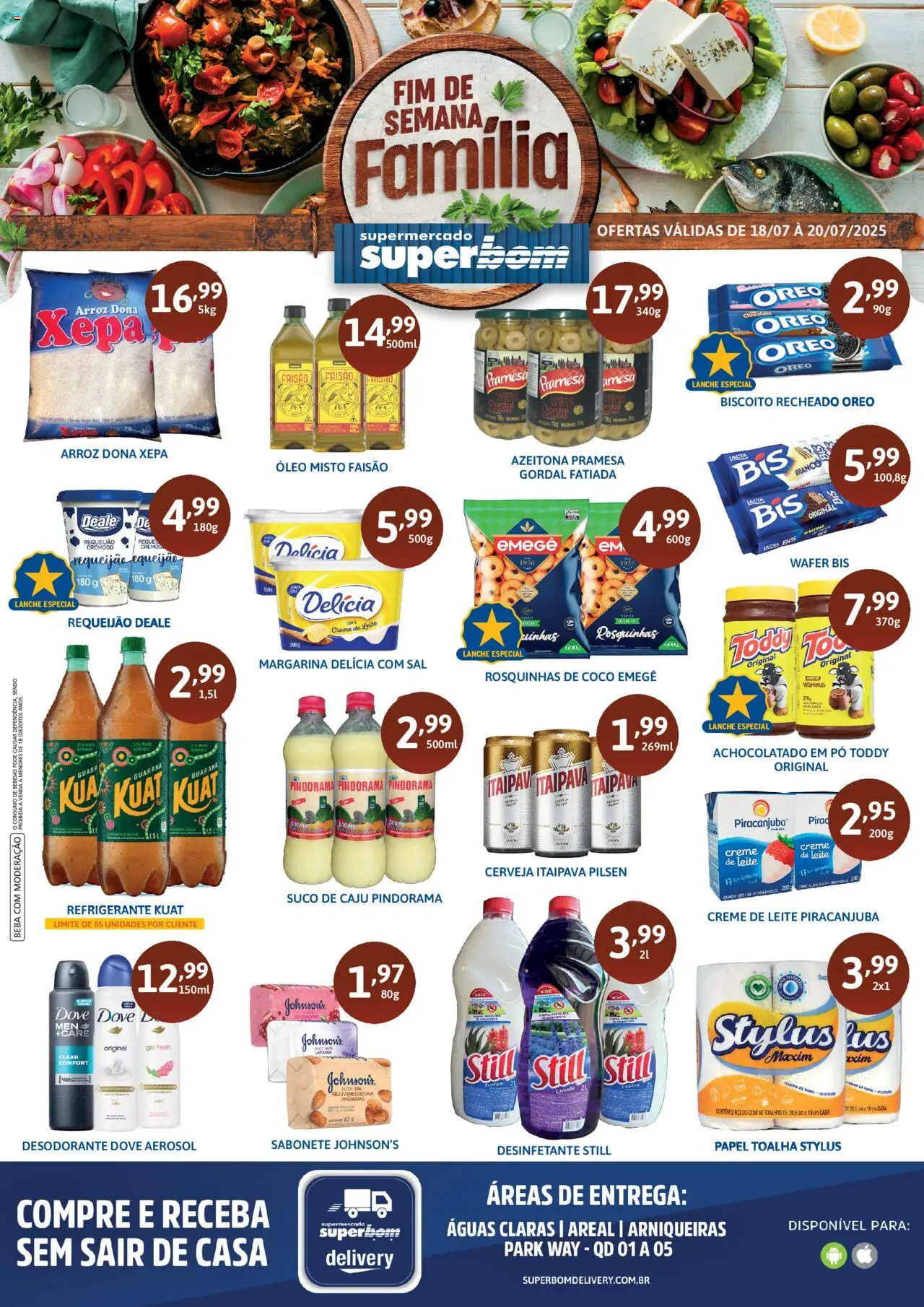 Superbom Folheto - válido de 18.07.2025 | Página: 1 | Produtos: Caju, Desodorante, Refrigerante, Sal