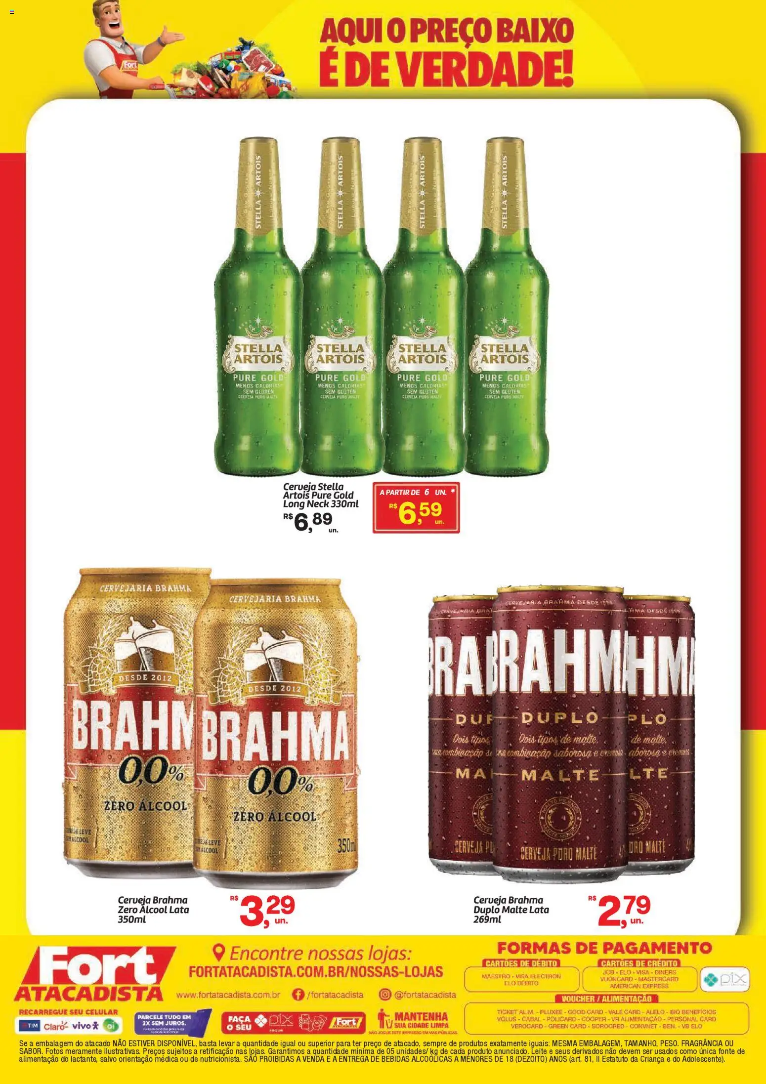 Fort Atacadista Folheto - válido de 12.03.2026 | Página: 2 | Produtos: Celular, Leite, Faca, Baixo