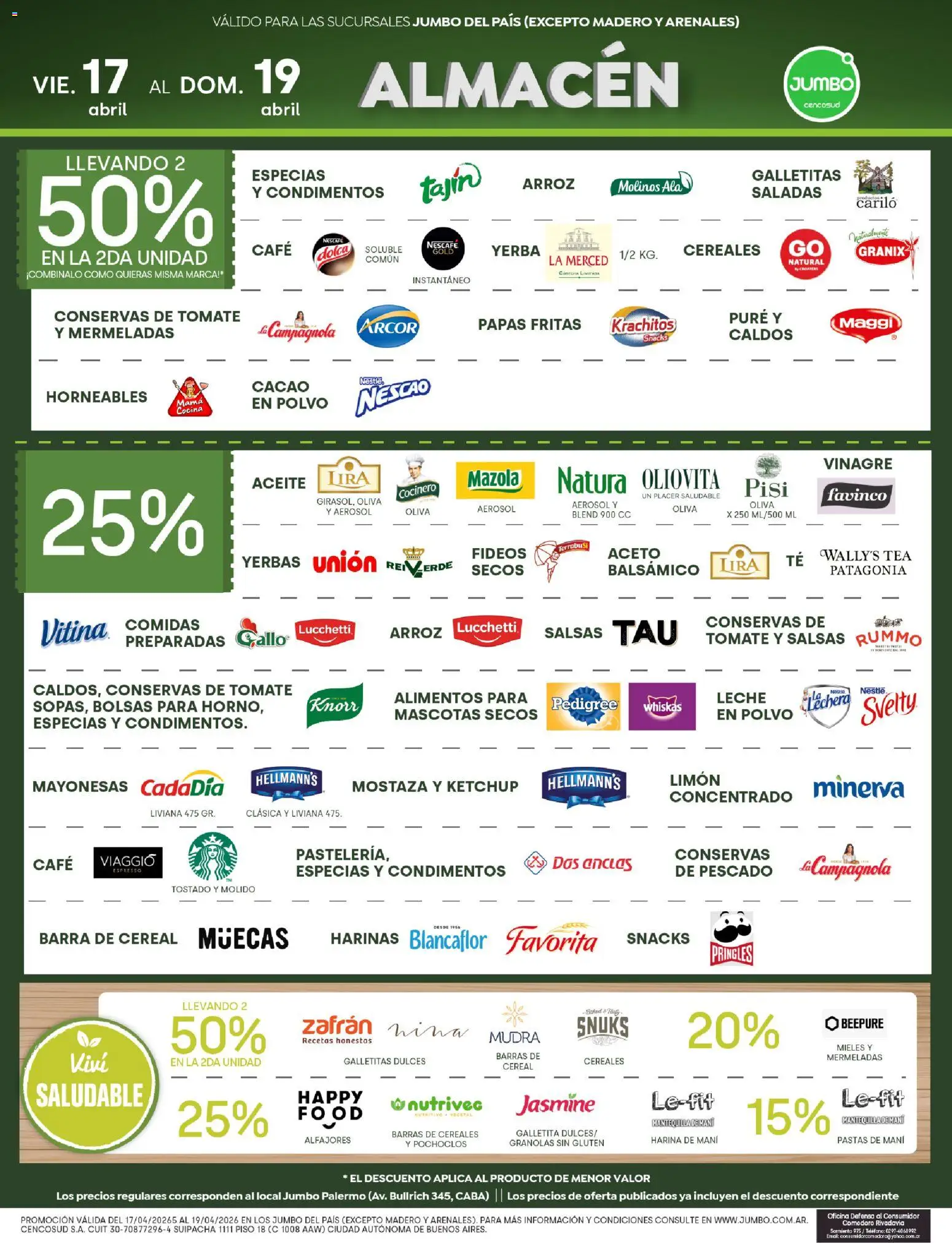 Jumbo - Ofertas | Mendoza │ válido desde el 17.04.2026 | Página: 3 | Productos: Harina, Oliva, Limón, Café