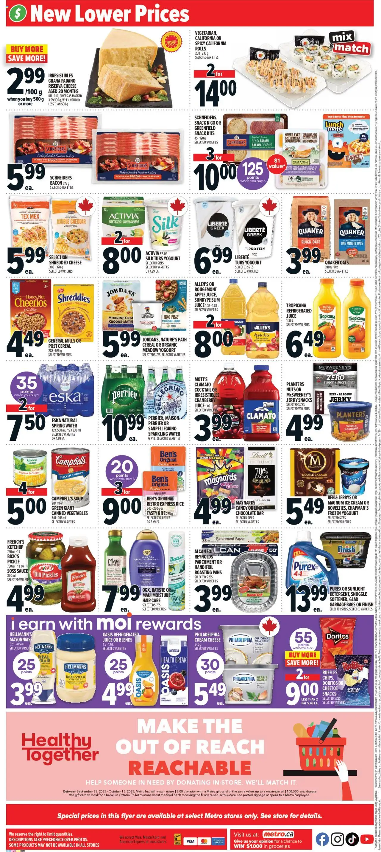 Metro flyer valid from 02.10.2025 | Page: 4 | Products: Nuts, Turkey, Chocolate, Pizza