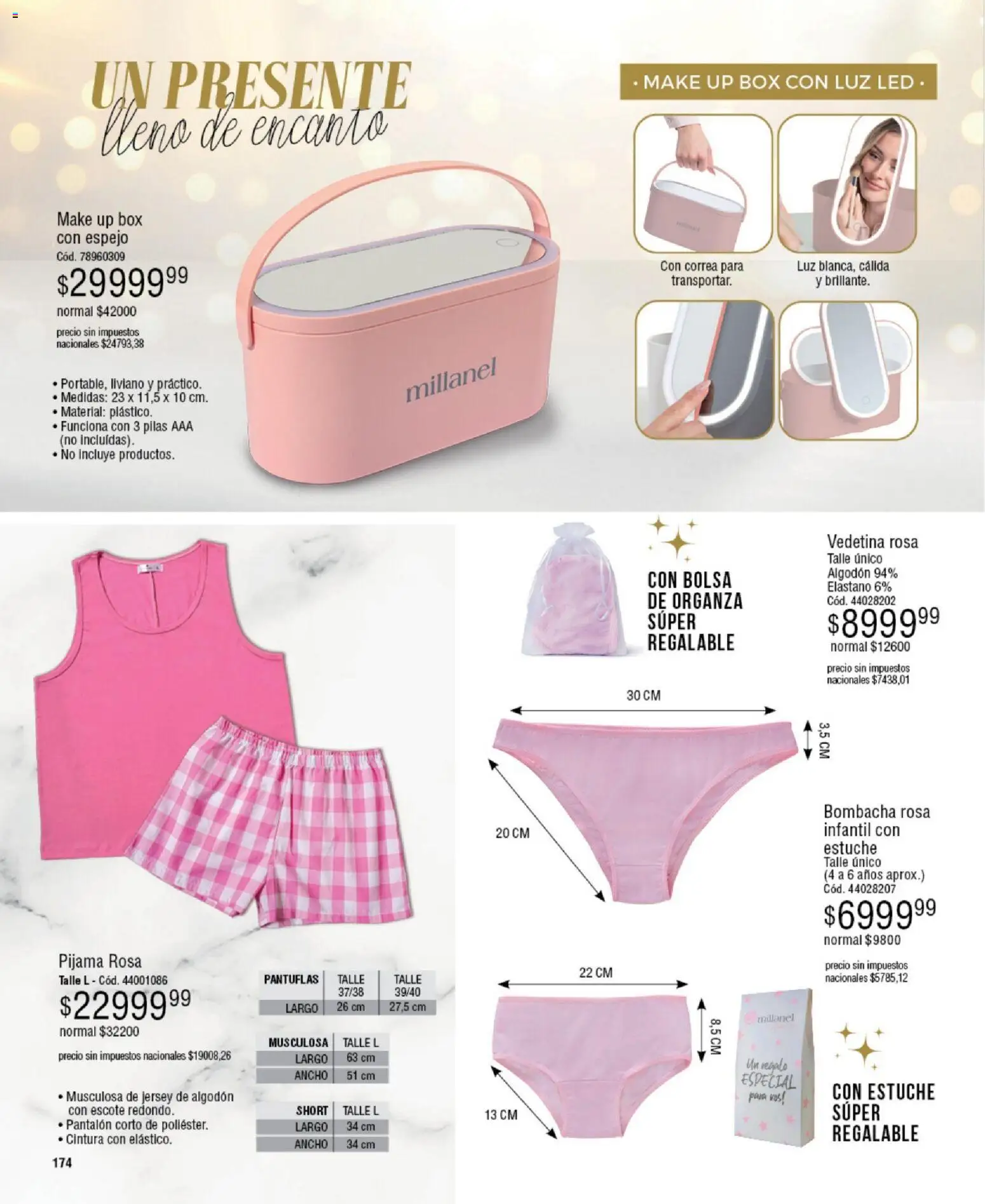 Millanel - Catálogo │ válido desde el 08.12.2025 | Página: 198 | Productos: Bombacha, Espejo, Pijama, Estuche