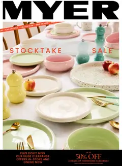 Preview of Myer Catalogue Stocktake Sale - valid from 26.12.2025