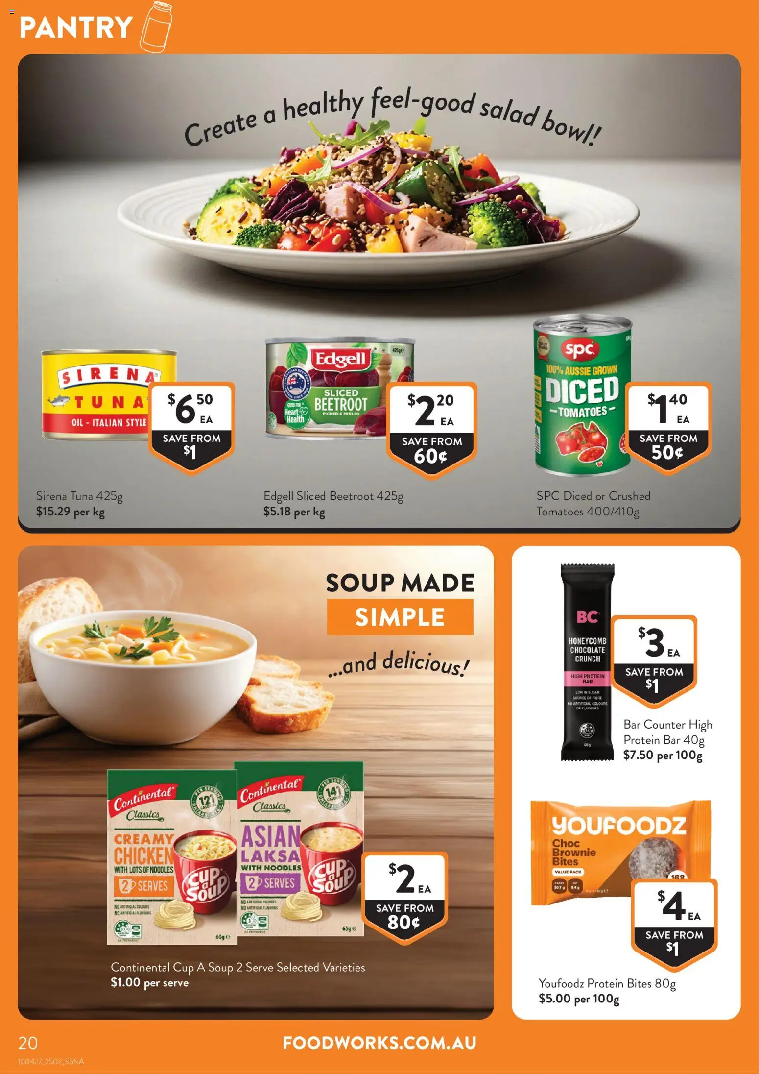 Foodworks catalogue - valid from 25.02.2026 | Page: 20 | Products: Chocolate, Noodles, Salad, Beetroot