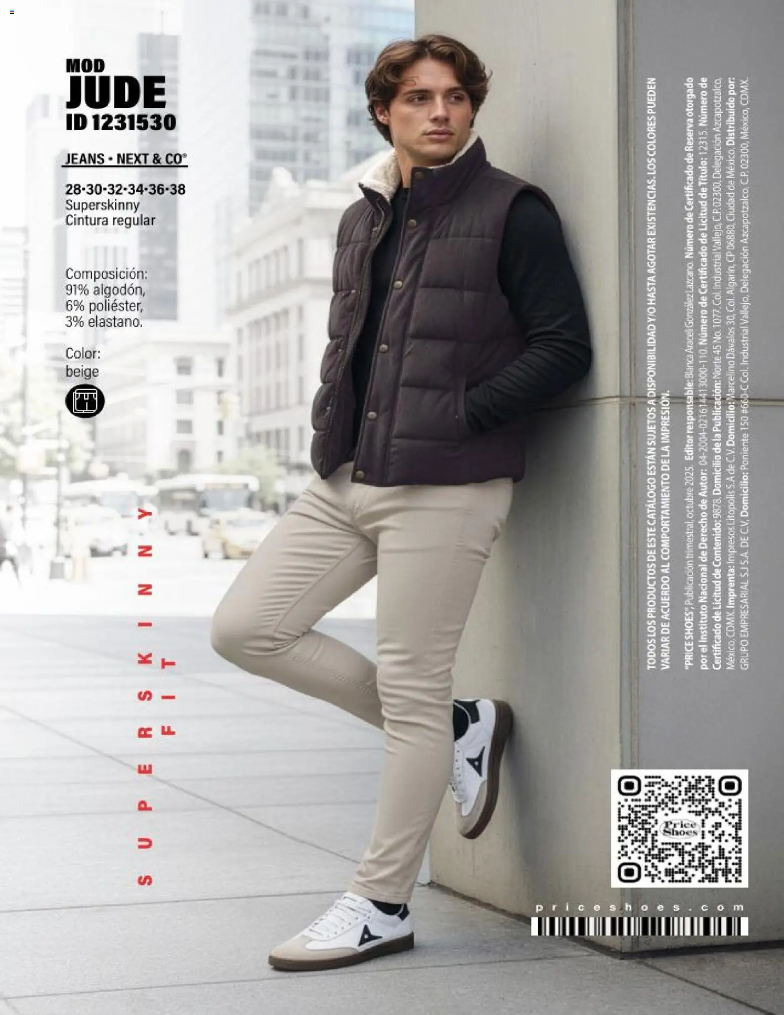 Nuevas ofertas de Price Shoes válidas en toda la República Mexicana desde el 12.11.2025. ¡Encuentra las mejores ofertas en Price Shoes catálogo Jeans Caballeros! | Página: 8