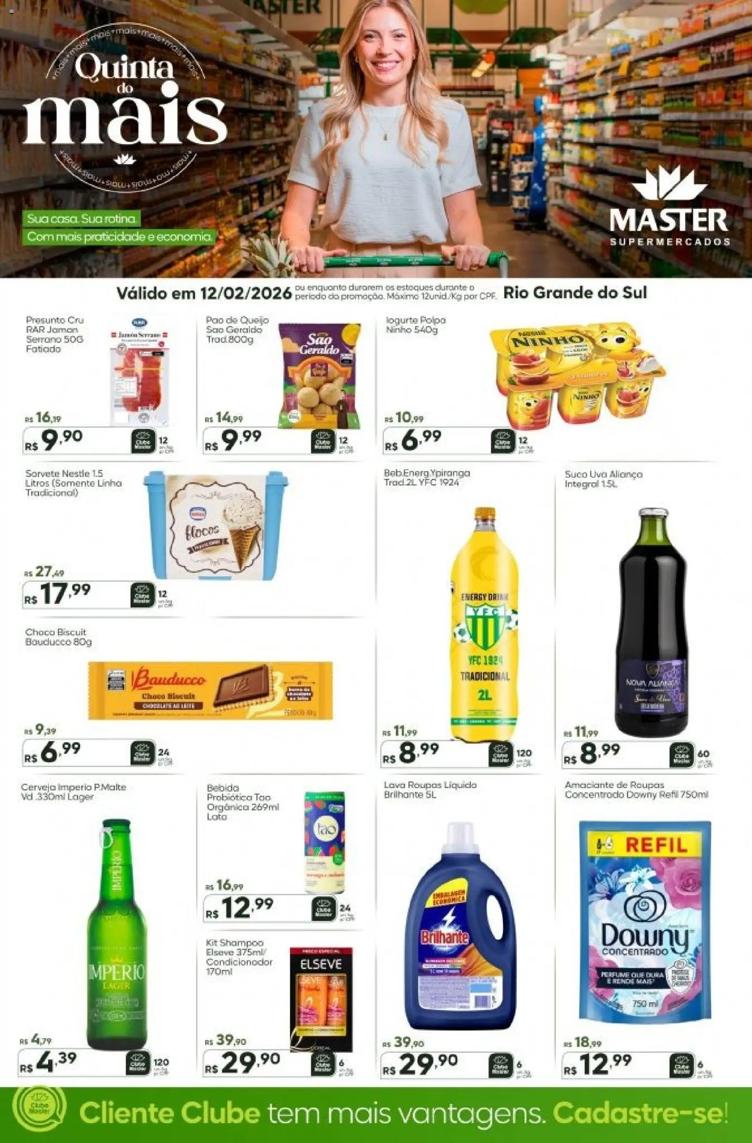 Master Folheto - válido de 12.02.2026 | Página: 1 | Produtos: Aliança, Pão, Cerveja, Bebida