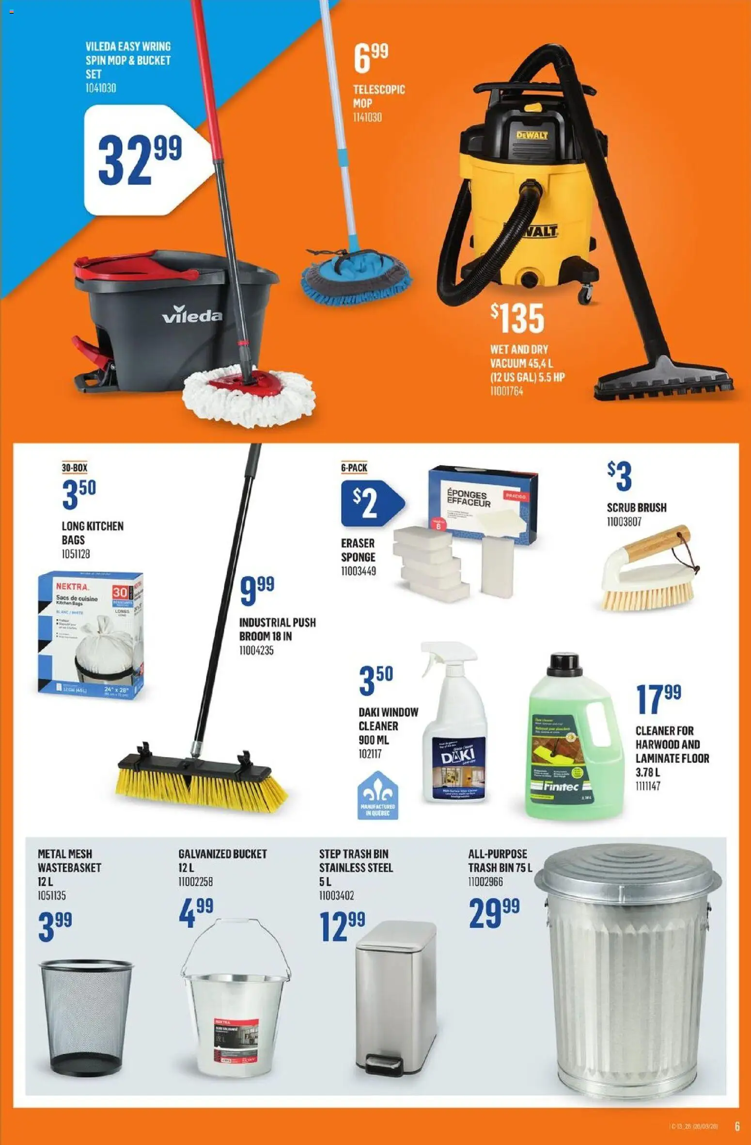 Canac flyer valid from 26.03.2026 | Page: 8 | Products: Brush, Sponge