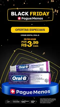 Pague Menos Black Friday - Pré-Visualização do folheto da loja Pague Menos, válido de 03.11.2025 | Página: 7 | Produtos: Creme, Creme dental