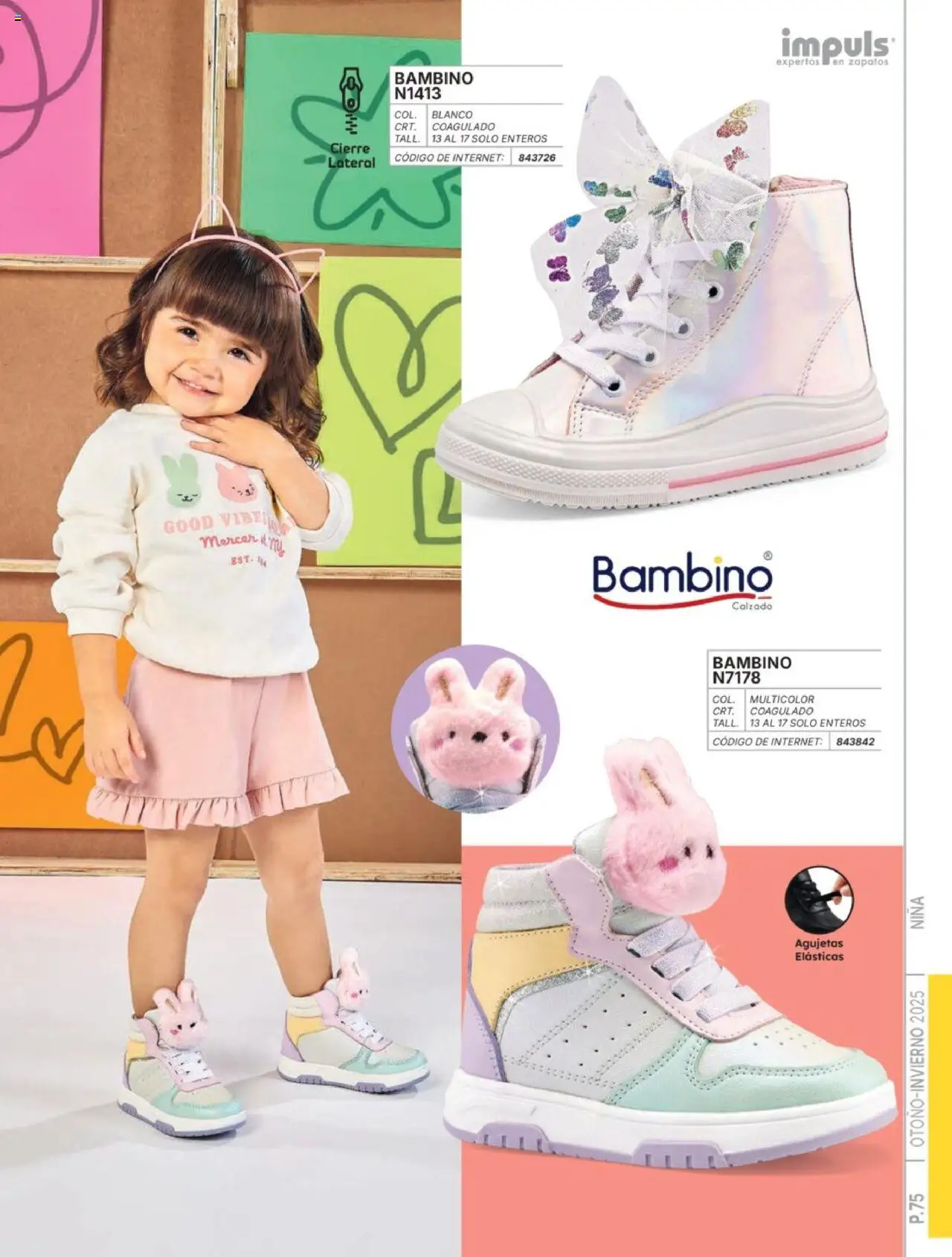 Nuevas ofertas de Impuls válidas en toda la República Mexicana desde el 07.07.2025. ¡Encuentra las mejores ofertas en Impuls catálogo Niña Otoño-Invierno 2025! | Página: 77 | Productos: Zapatos