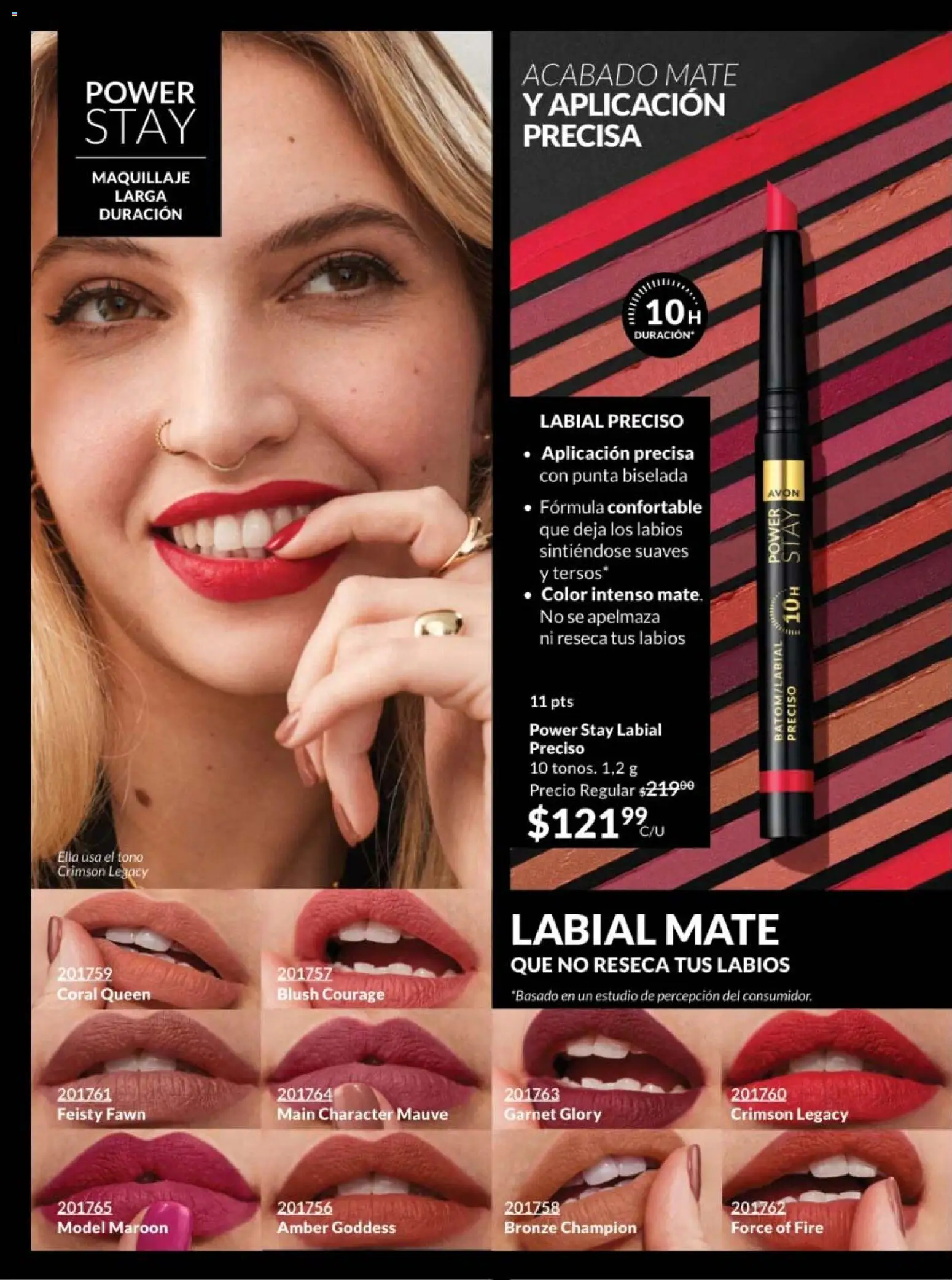 Nuevas ofertas de AVON válidas en toda la República Mexicana desde el 07.11.2025. ¡Encuentra las mejores ofertas en AVON campaña 17 2025! | Página: 116 | Productos: Mate, Maquillaje
