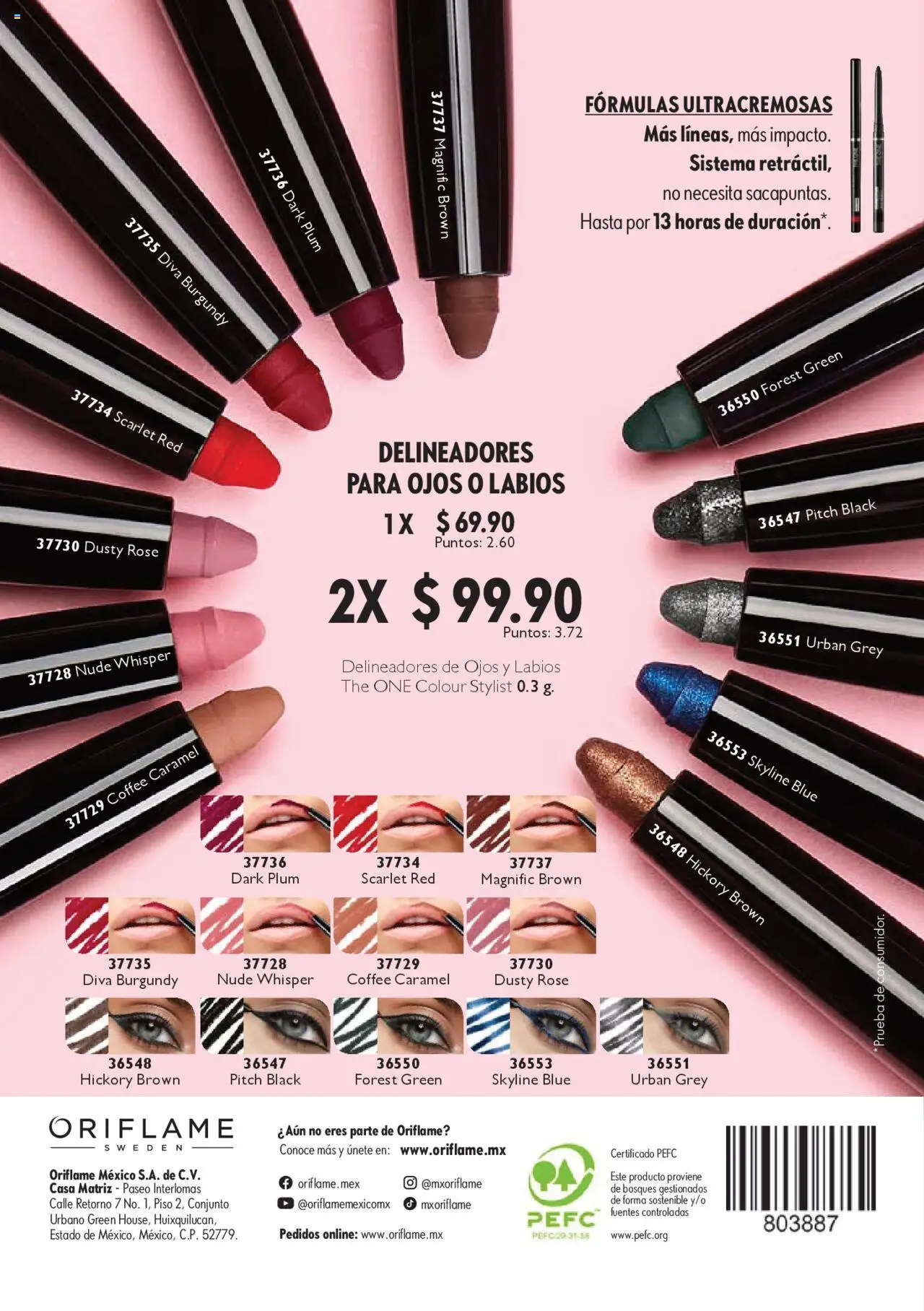 Nuevas ofertas de Oriflame válidas en toda la República Mexicana desde el 04.10.2025. ¡Encuentra las mejores ofertas en Oriflame - Campaña 14 2025! | Página: 132 | Productos: Conjunto