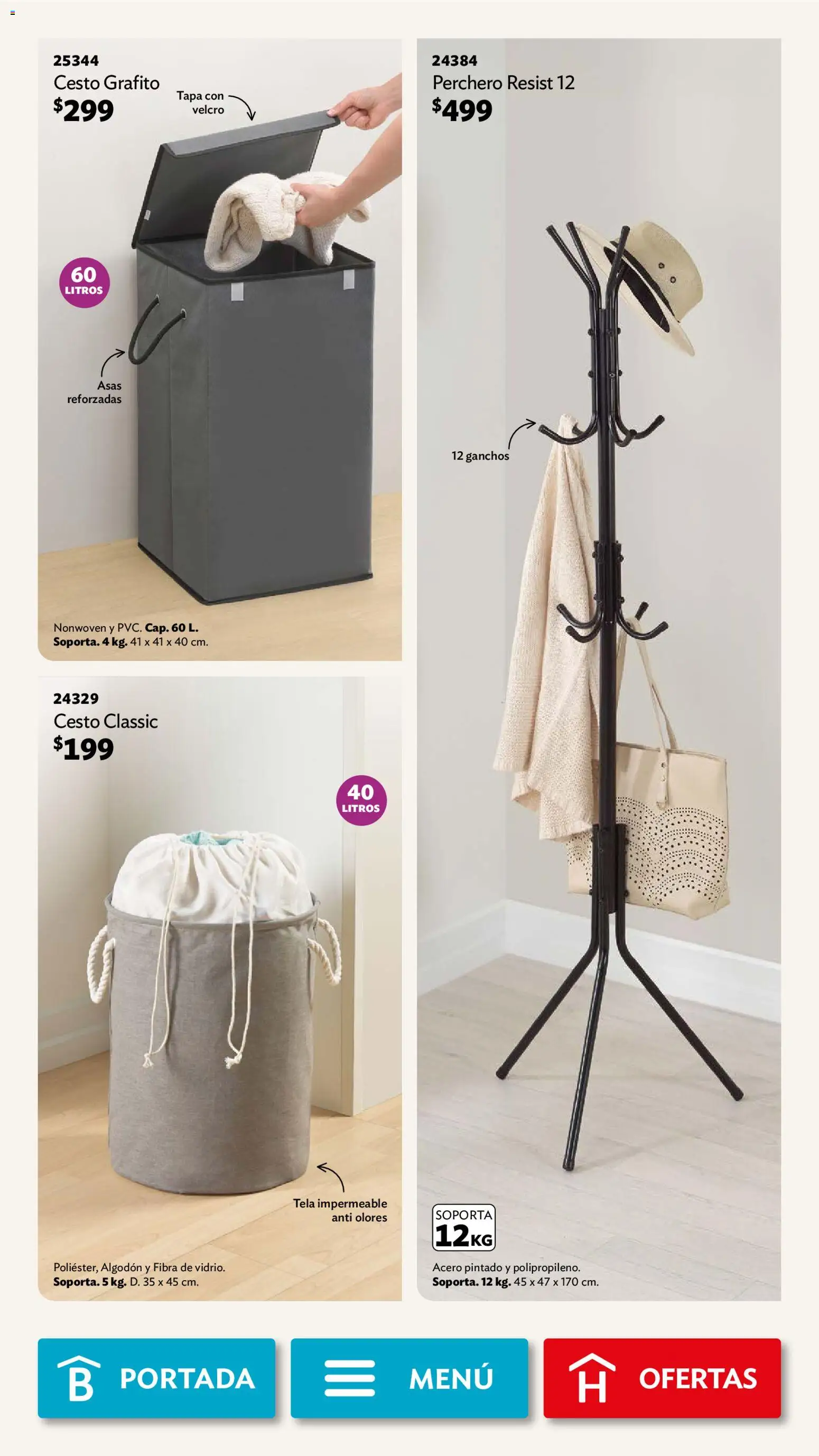 Nuevas ofertas de Betterware válidas en toda la República Mexicana desde el 01.12.2025. ¡Encuentra las mejores ofertas en Betterware campaña 12 2025! | Página: 76 | Productos: Algodón, Perchero