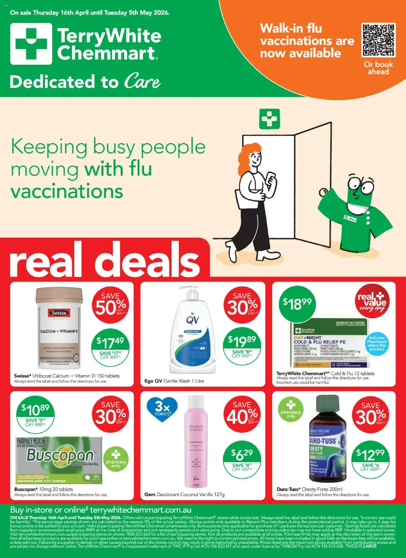 Terry White catalogue - valid from 16.04.2026 | Page: 28 | Products: Gem, Deodorant, Tablets, Vitamin