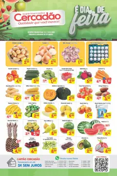 Cercadão - Ofertas da semana - Pré-Visualização do folheto da loja Cercadão, válido de 18.03.2026 | Página: 1 | Produtos: Melancia, Cebola, Mandioquinha, Batata