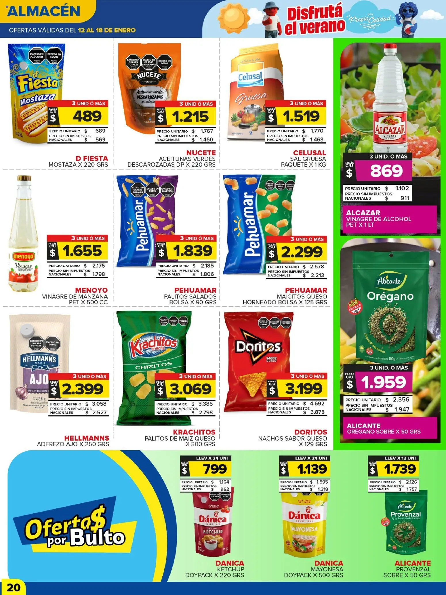 Carrefour Maxi catálogo │ válido desde el 12.01.2026 | Página: 20 | Productos: Mayonesa, Mostaza, Aceitunas, Queso