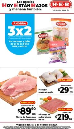 Vista previa de H-E-B folleto Ofertas, nuevo folleto de la tienda, válido en México a partir del 03.02.2026