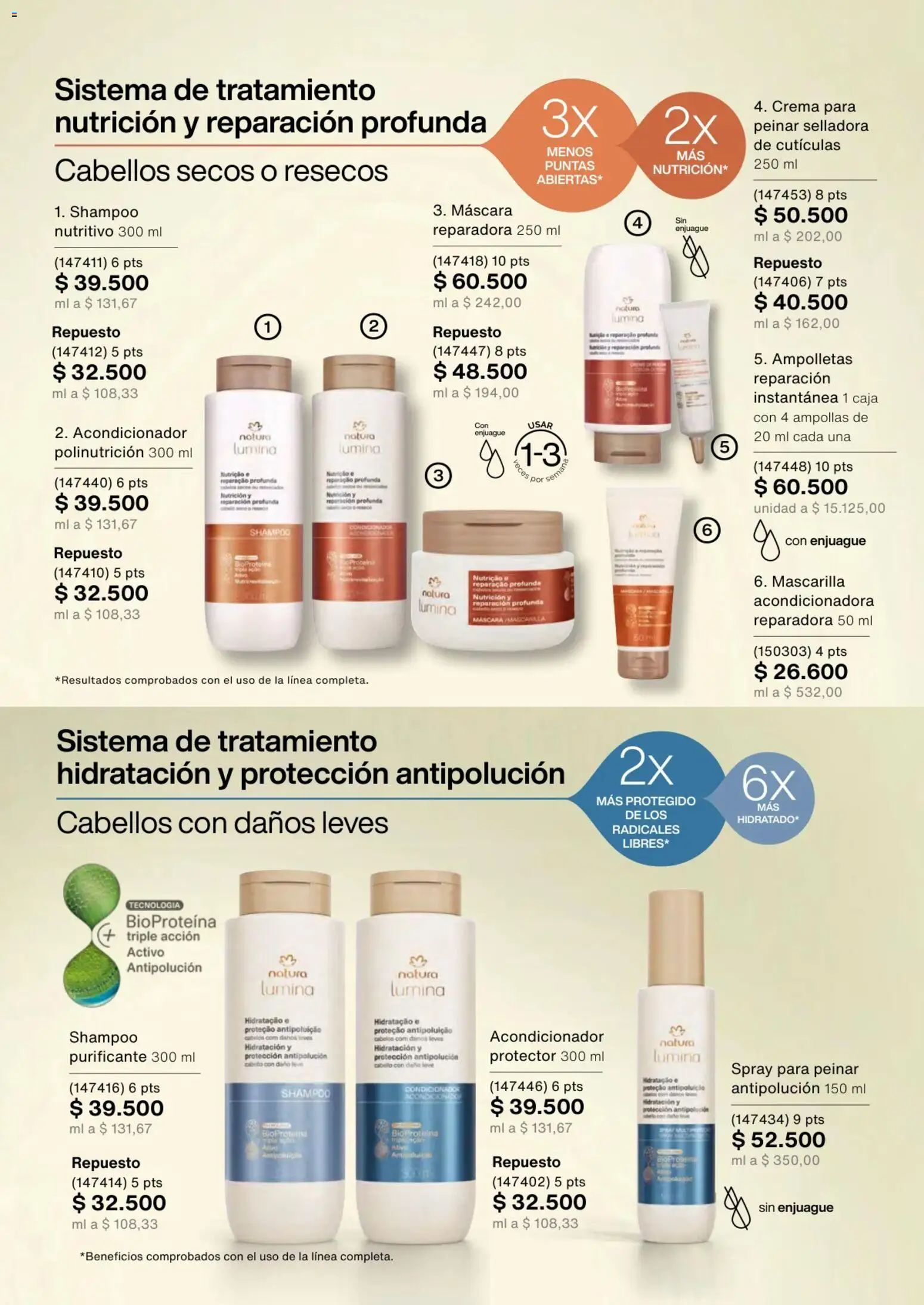 Natura revista - valida desde el 01.02.2026 | Página: 155 | Productos: Shampoo, Caja, Mascarilla, Acondicionador