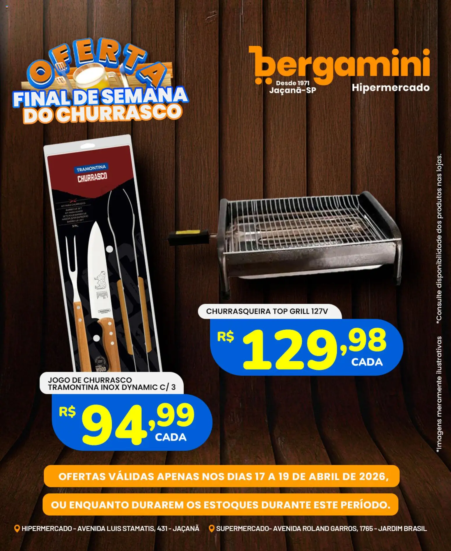 Supermercado Bergamini Folheto - válido de 17.04.2026 | Página: 13 | Produtos: Grill, PC, Churrasqueira