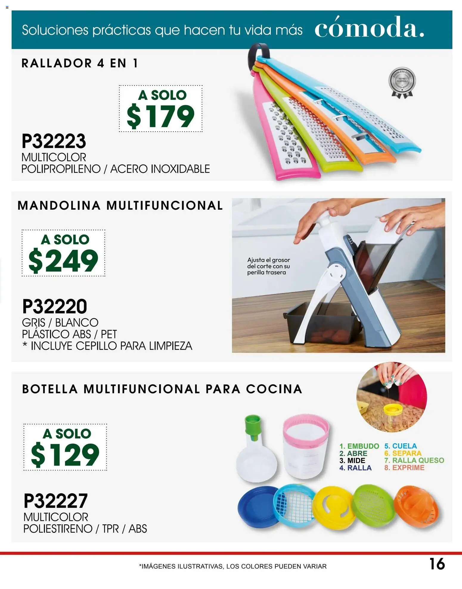 Nuevas ofertas de Cklass válidas en toda la República Mexicana desde el 30.11.2025. ¡Encuentra las mejores ofertas en Cklass catálogo Navinad! | Página: 17 | Productos: Cepillo, Queso, Cocina, Botella