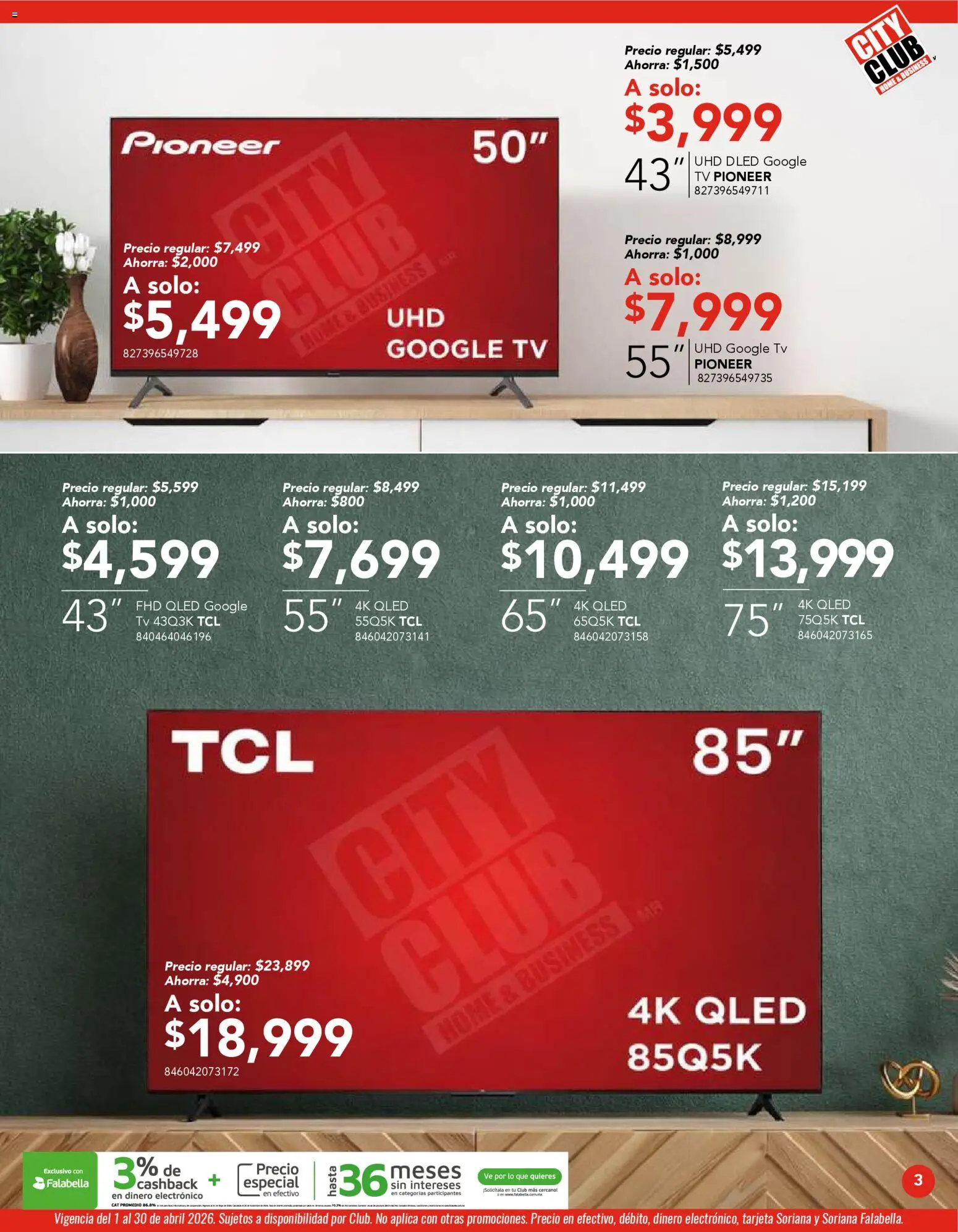 Nuevas ofertas de City Club válidas en toda la República Mexicana desde el 01.04.2026. ¡Encuentra las mejores ofertas en City Club catálogo! | Página: 3