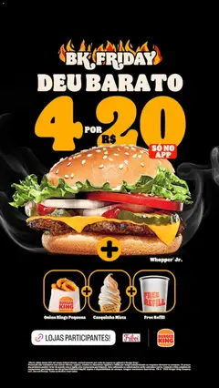 Burger King Black Friday - Pré-Visualização do folheto da loja Burger King, válido de 14.11.2025