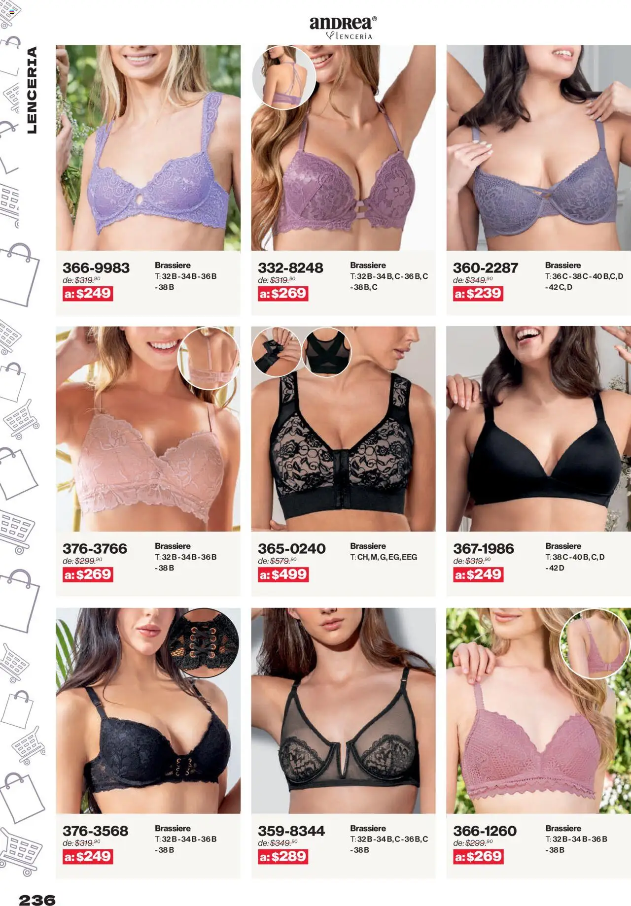 Nuevas ofertas de Andrea válidas en toda la República Mexicana desde el 10.08.2025. ¡Encuentra las mejores ofertas en Andrea - Catálogo Outlet! | Página: 236 | Productos: Lenceria