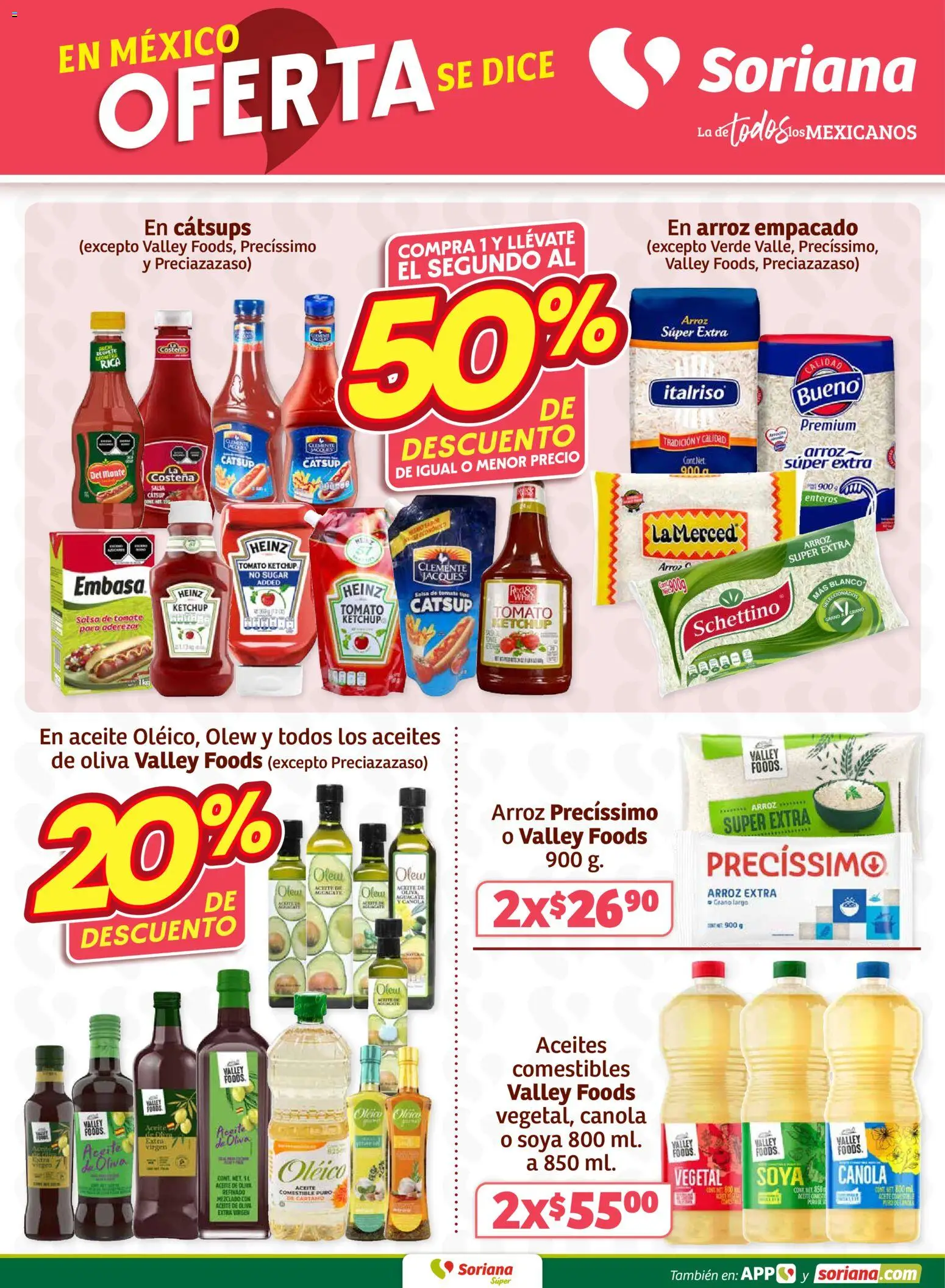 Nuevas ofertas de Soriana válidas en toda la República Mexicana desde el 12.03.2026. ¡Encuentra las mejores ofertas en Soriana - Fin de Semana Súper: Tijuana, Mexicali, Ensenada, San Luis Río Colorado y Tecate! | Página: 4 | Productos: Aceite de oliva, Tomate, Aceite, Arroz