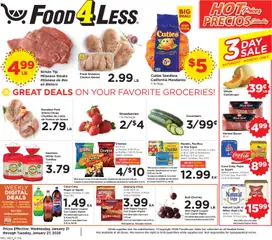 Preview of Food 4 Less weekly ads valid from 21.01.2026