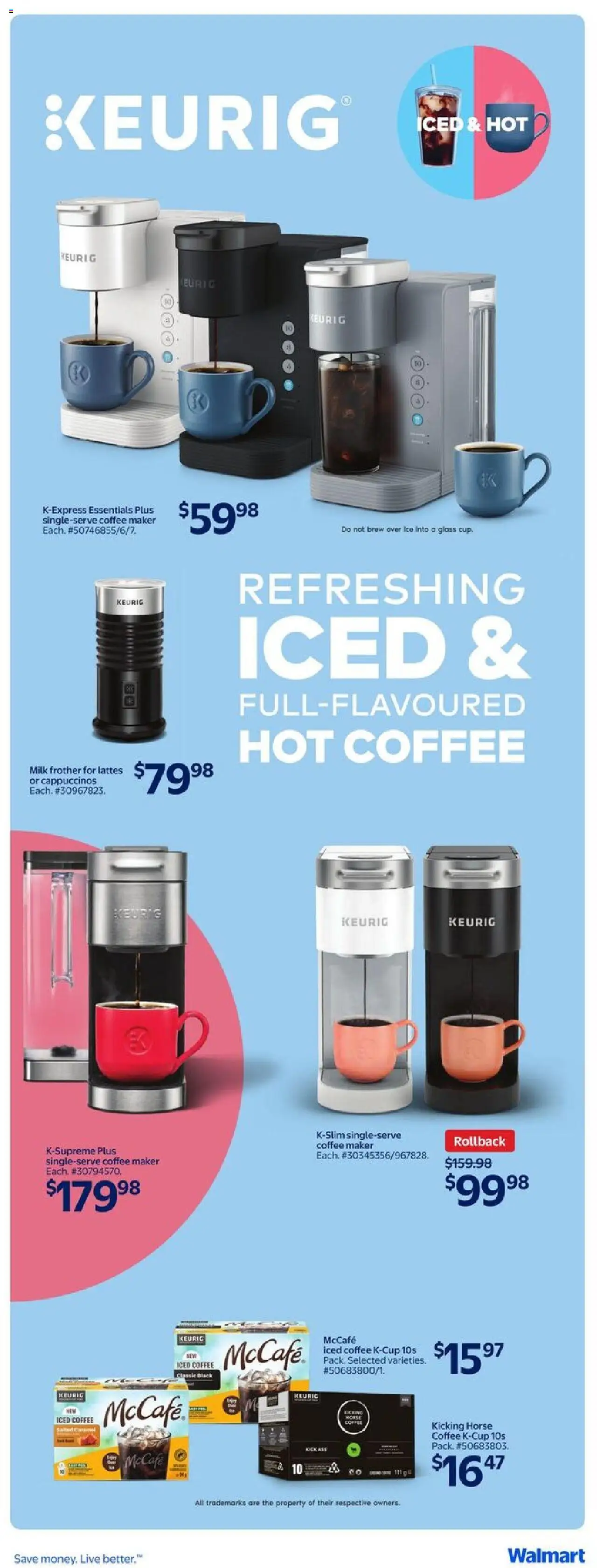 Walmart flyer valid from 21.08.2025 | Page: 16 | Products: Coffee maker, Milk, Coffee